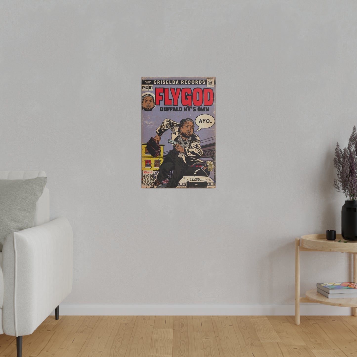Westside Gunn - Flygod - Matte Canvas, Stretched, 0.75"