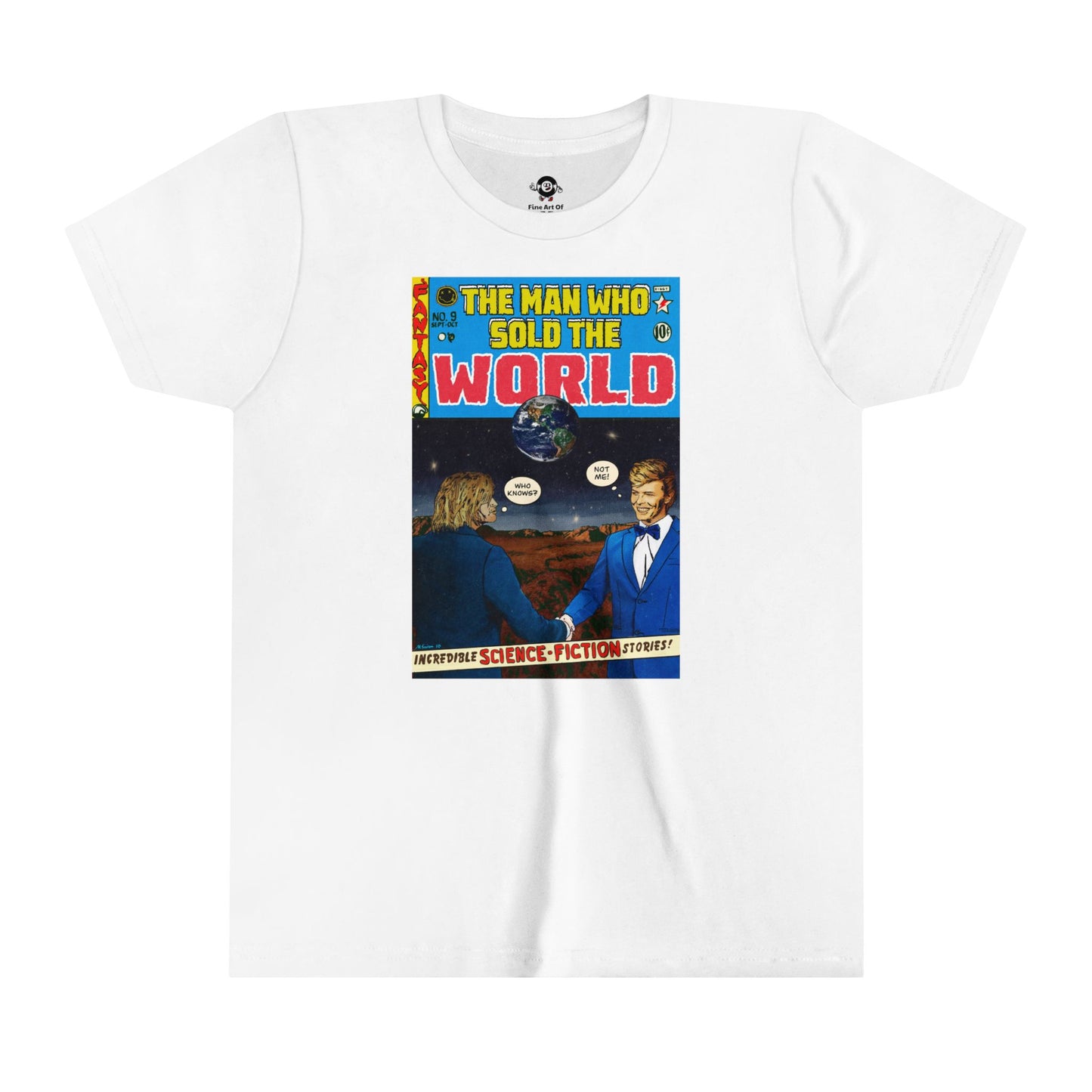 KIDS - Cobain & Bowie - The Man Who Wold The World - Youth Short Sleeve Tee