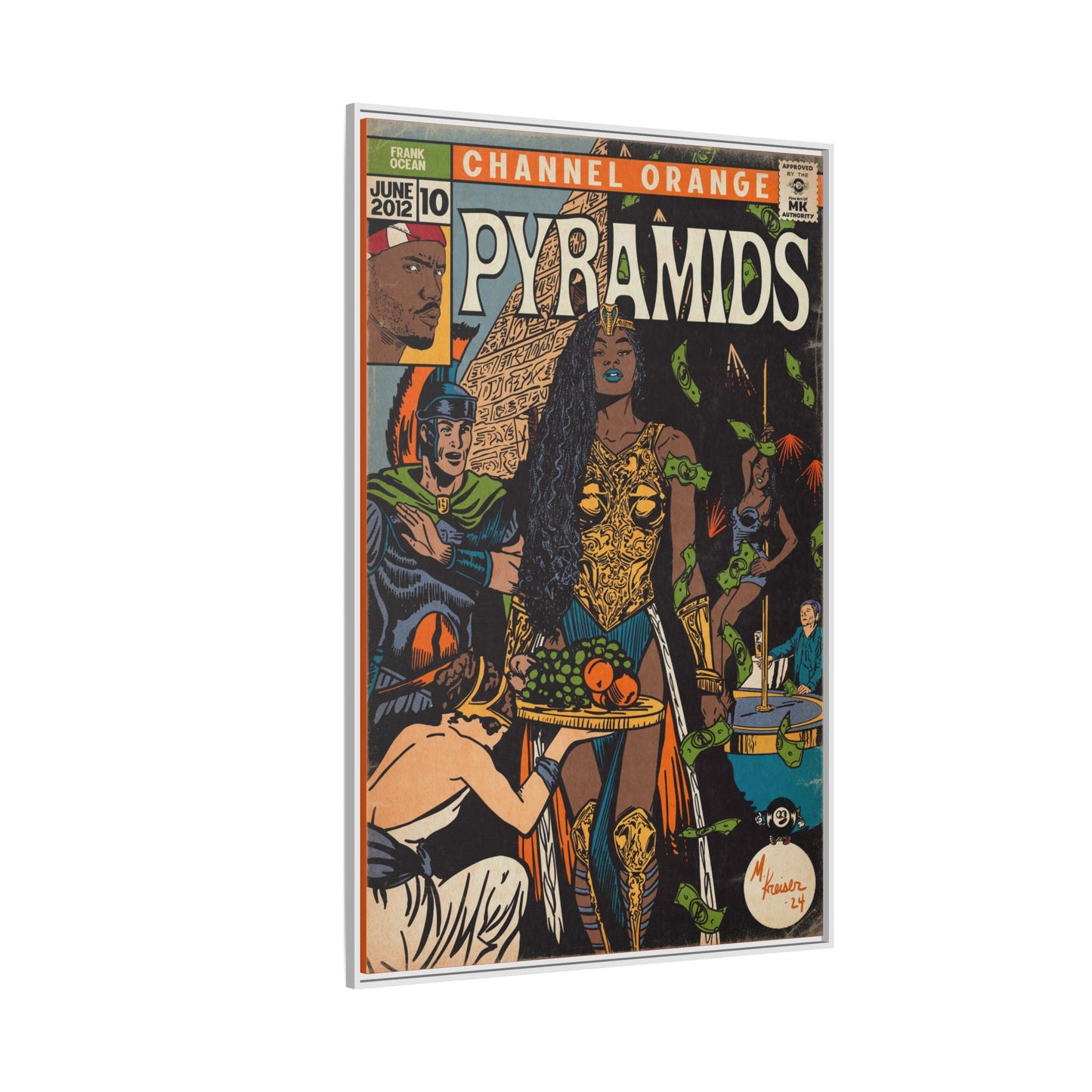Frank Ocean - Pyramids - Gallery Canvas Wraps, Vertical Frame