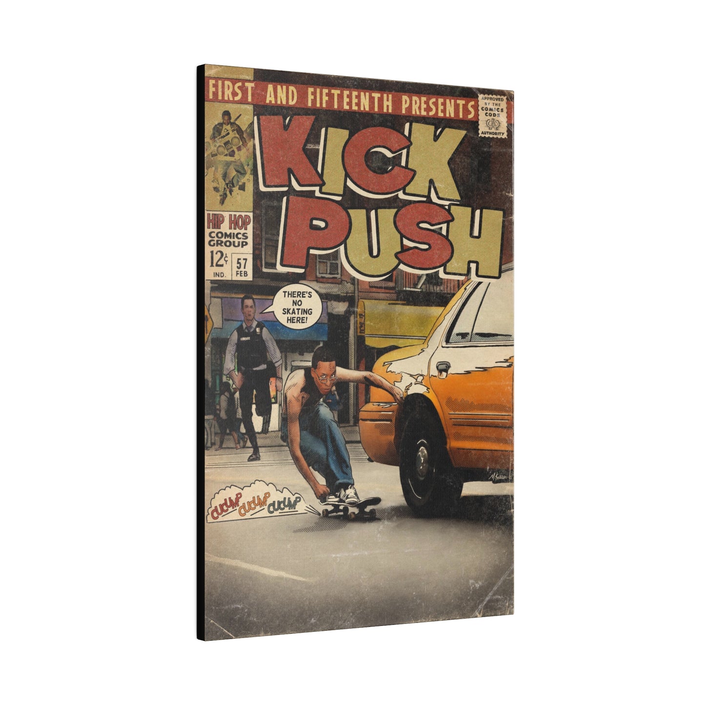 Lupe Fiasco- Kick, Push - Matte Canvas, Stretched, 0.75"