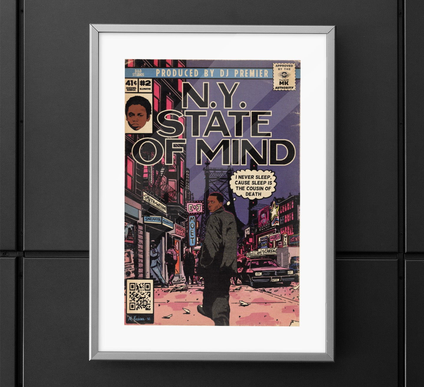 Nas - NY State Of Mind - Vertical Matte Poster
