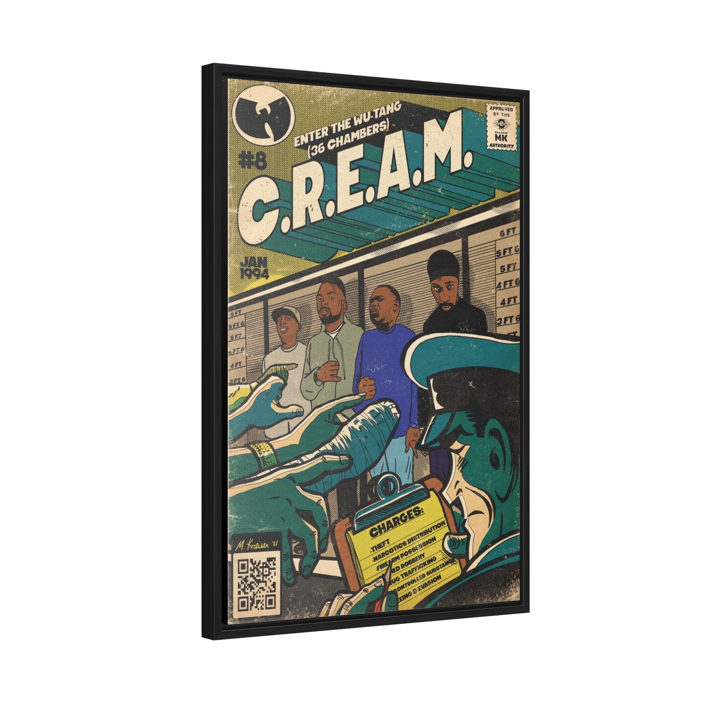 C.R.E.A.M - Gallery Canvas Wraps, Vertical Frame