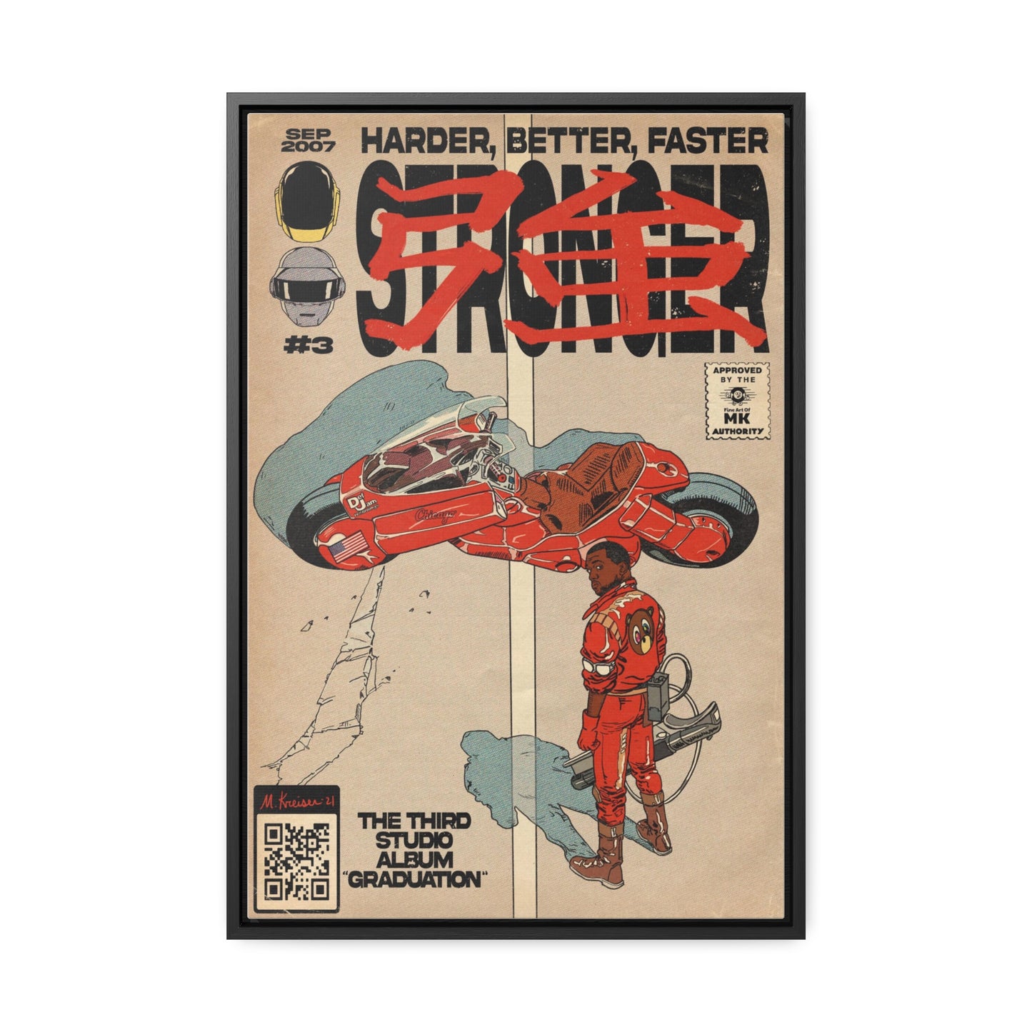 Kanye West - Stronger - Gallery Canvas Wraps, Vertical Frame