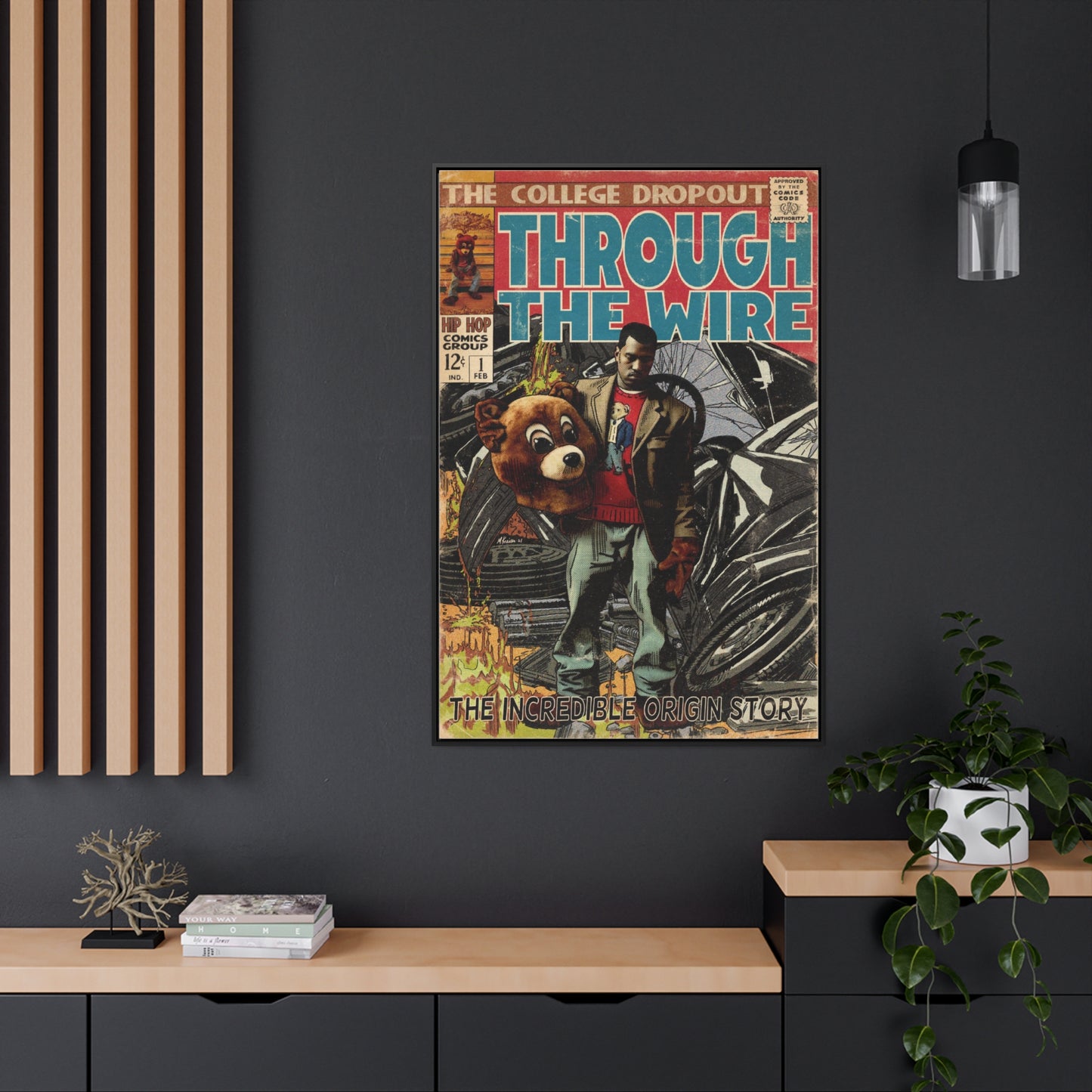 Kanye West - Through the Wire - Gallery Canvas Wraps, Vertical Frame