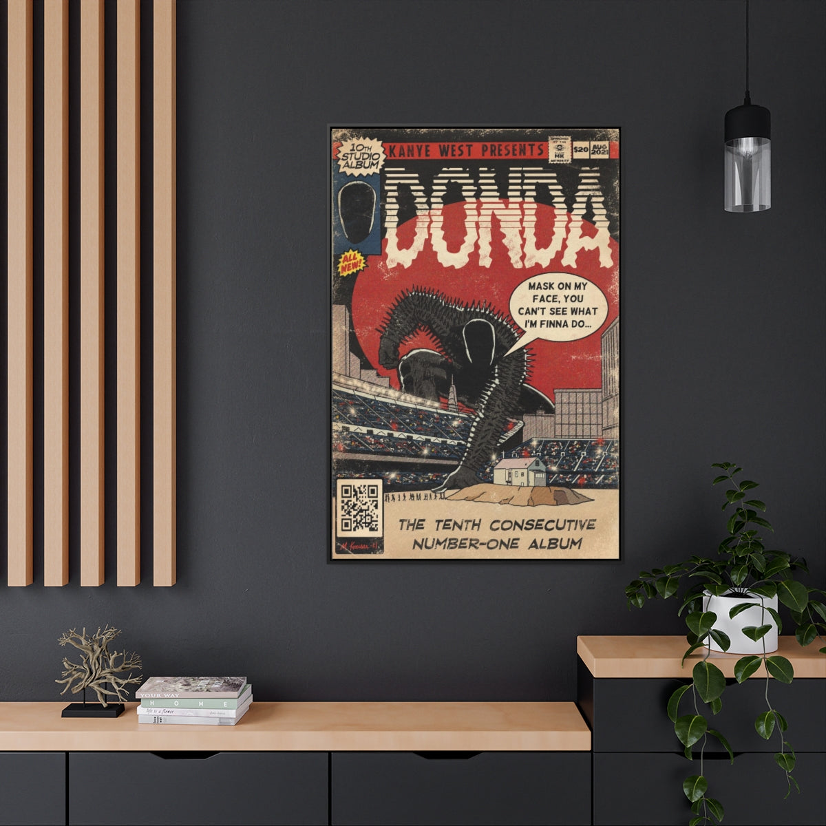 Kanye West - DONDA- Gallery Canvas Wraps, Vertical Frame