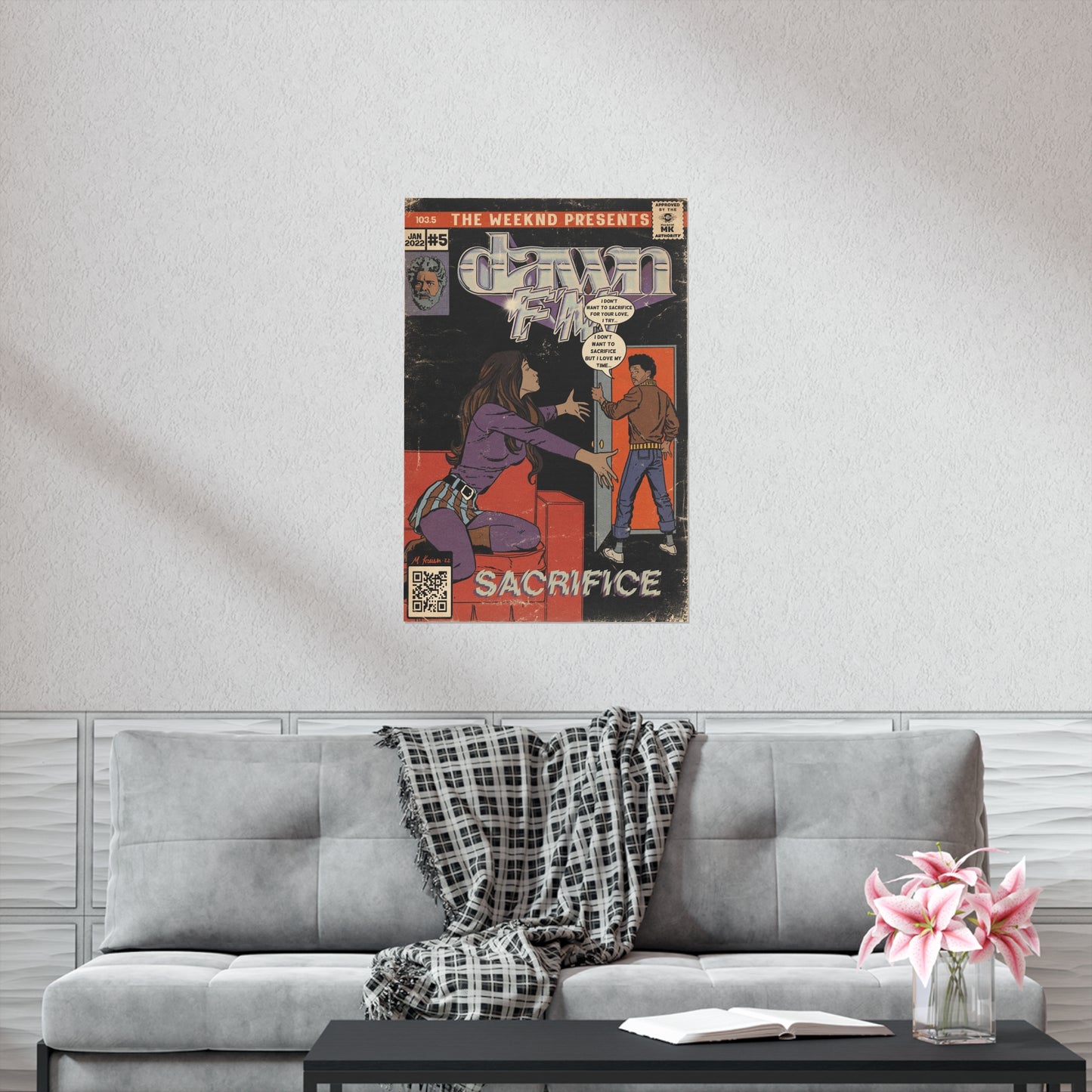 The Weekend- Sacrifice- Dawn FM - Vertical Matte Poster