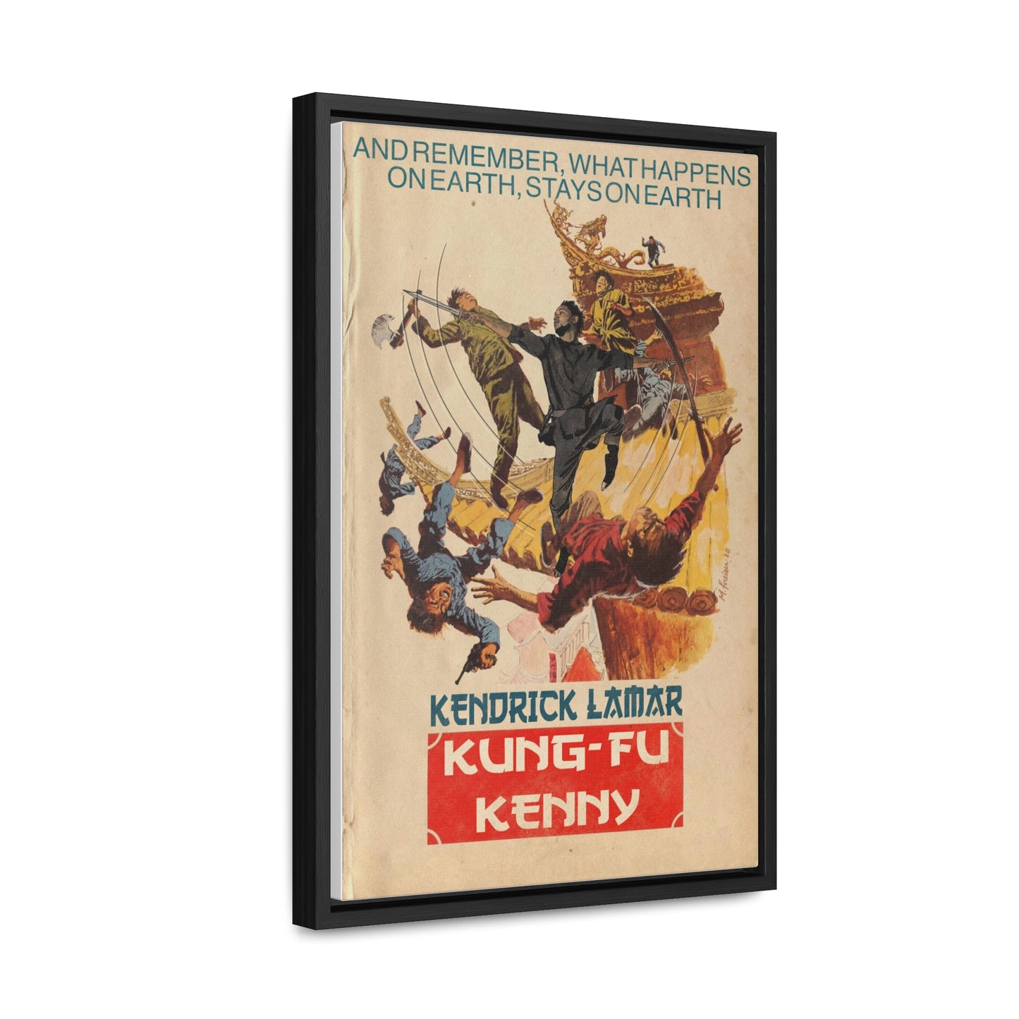 Kendrick Lamar - Kung Fu Kenny - Gallery Canvas Wraps, Vertical Frame