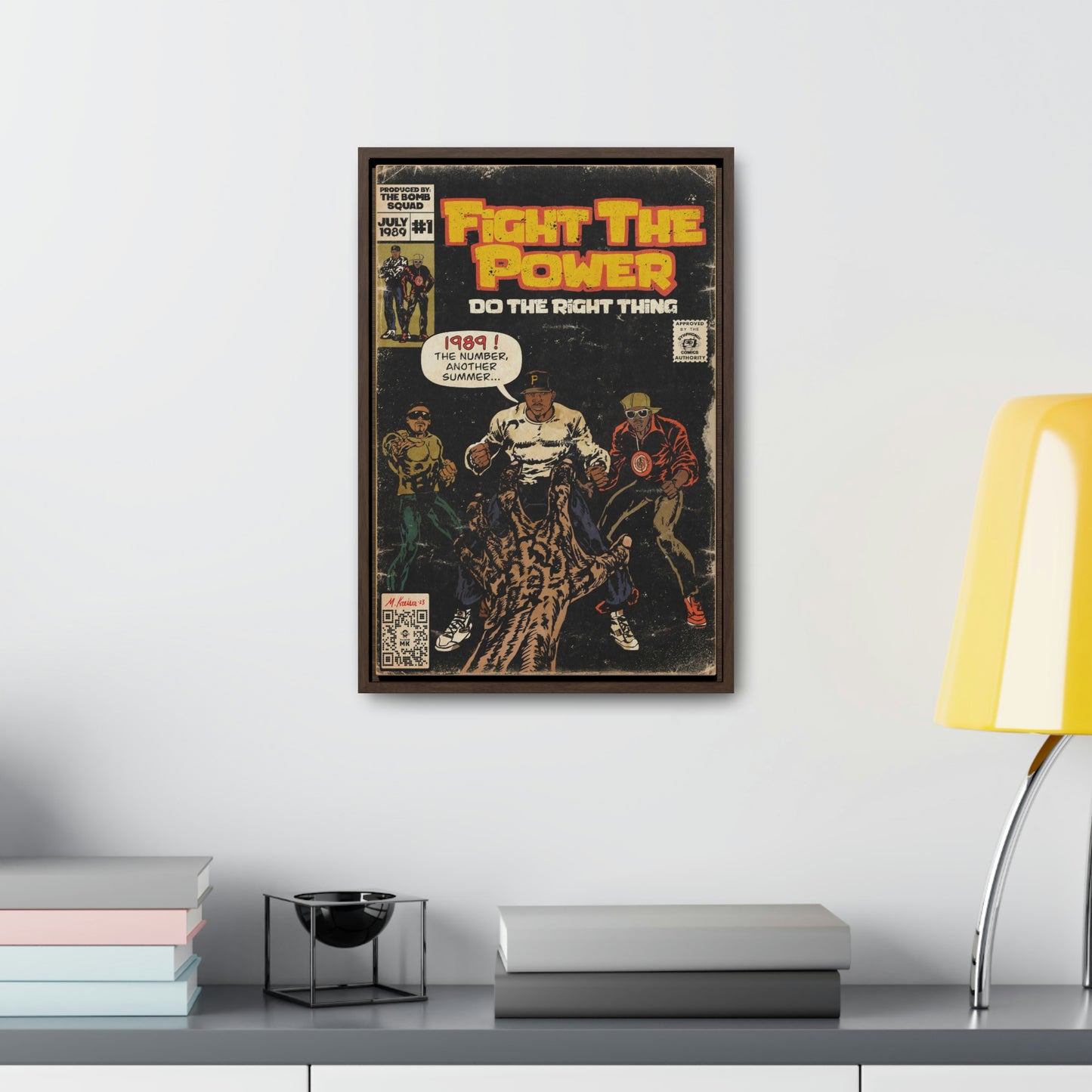 Public Enemy - Fight The Power - Gallery Canvas Wraps, Vertical Frame