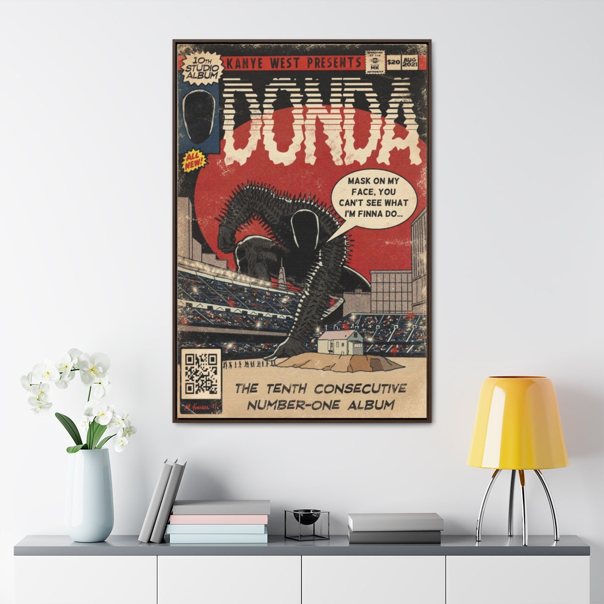 Kanye West - DONDA- Gallery Canvas Wraps, Vertical Frame