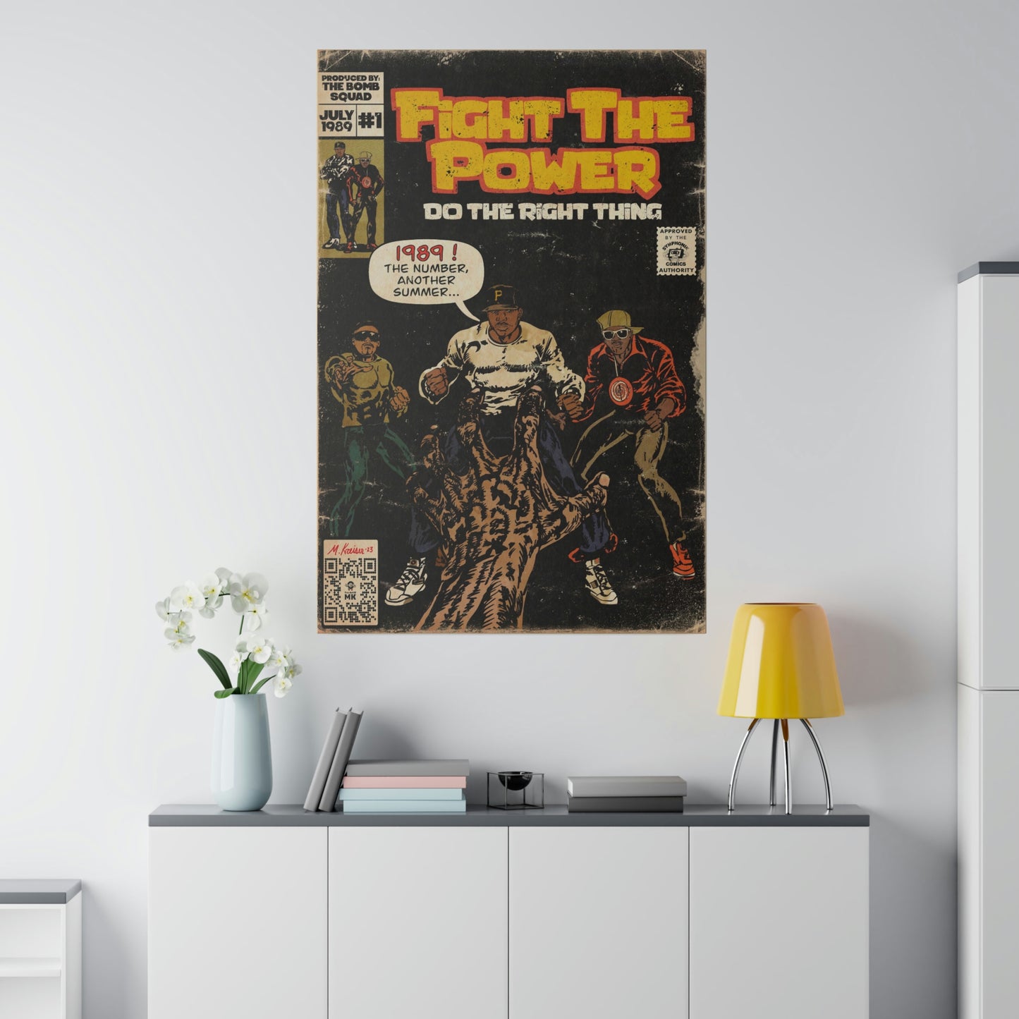 Fight The Power - Matte Canvas, Stretched, 0.75"