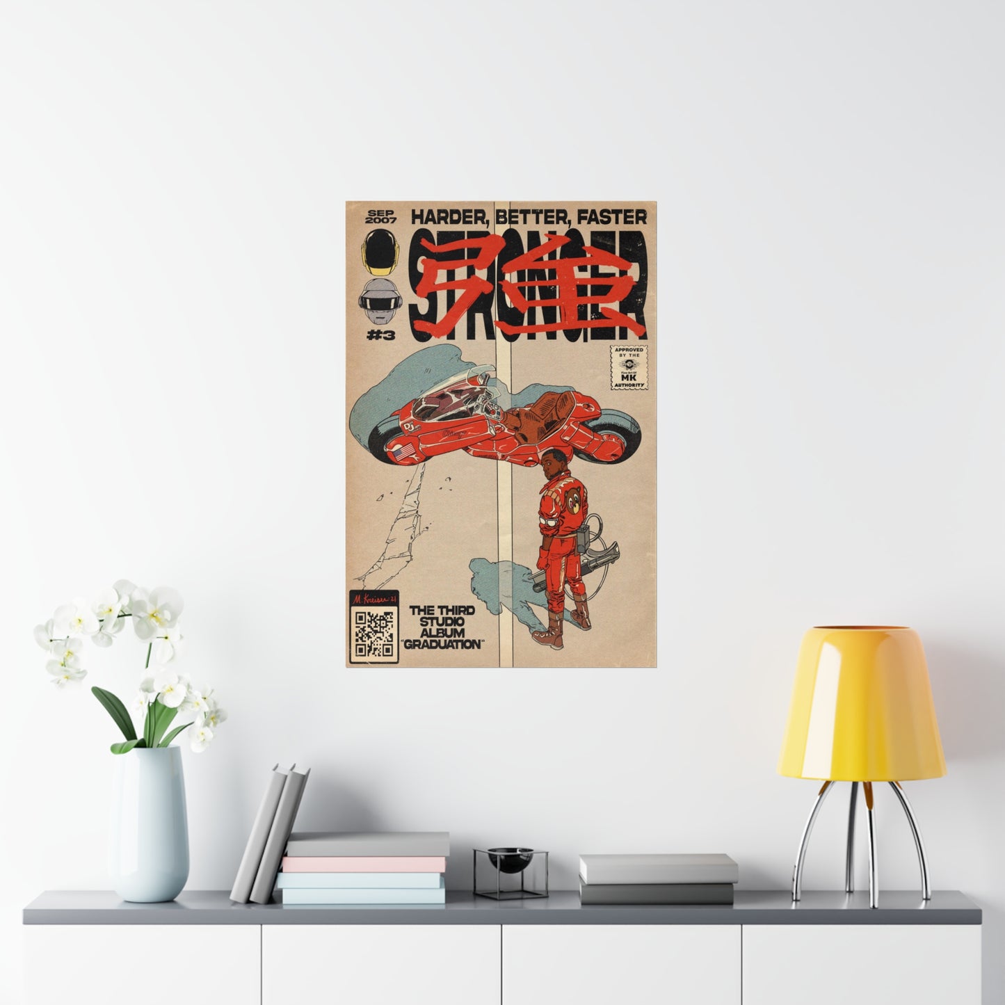 Kanye West- Stronger - Akira - Vertical Matte Poster