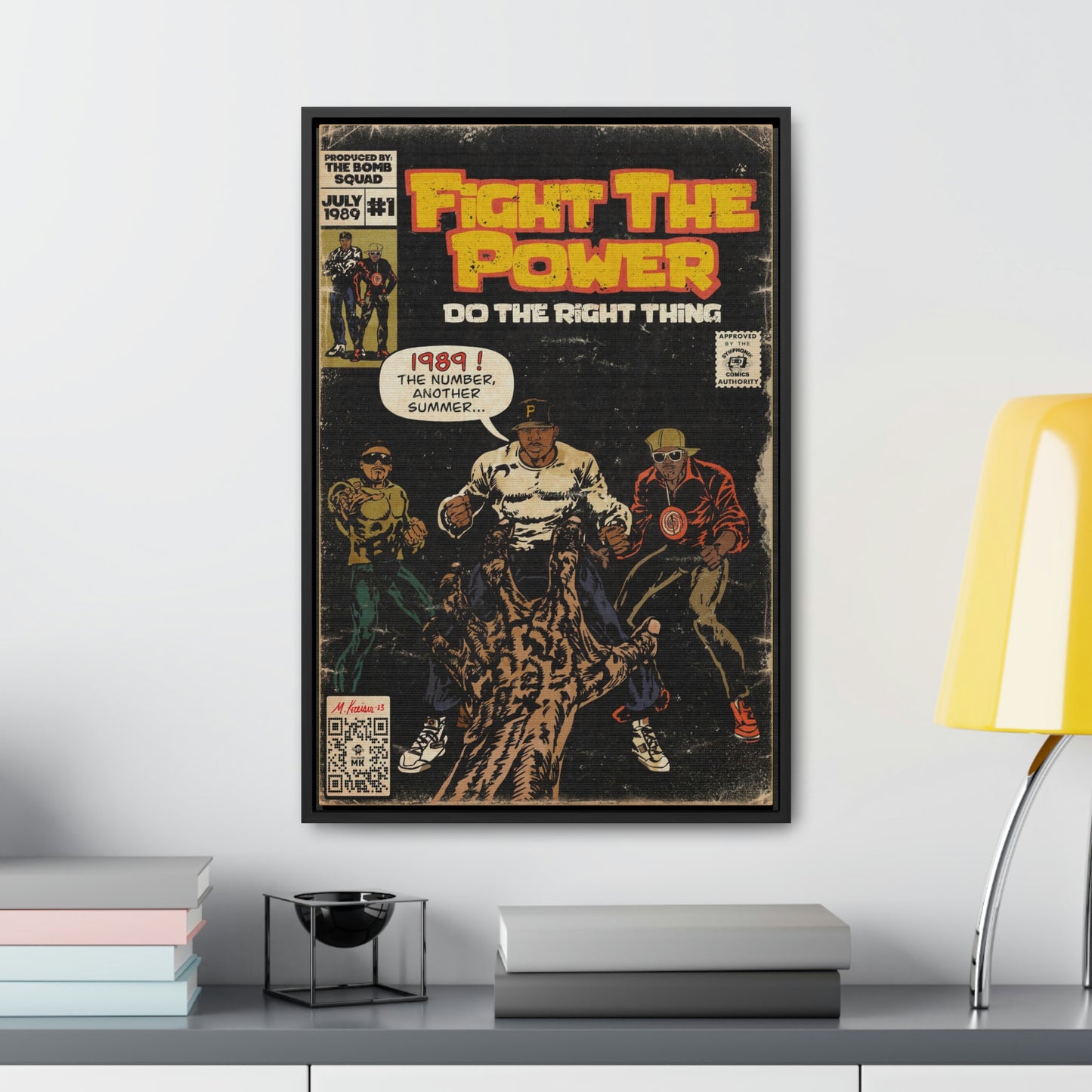 Public Enemy - Fight The Power - Gallery Canvas Wraps, Vertical Frame