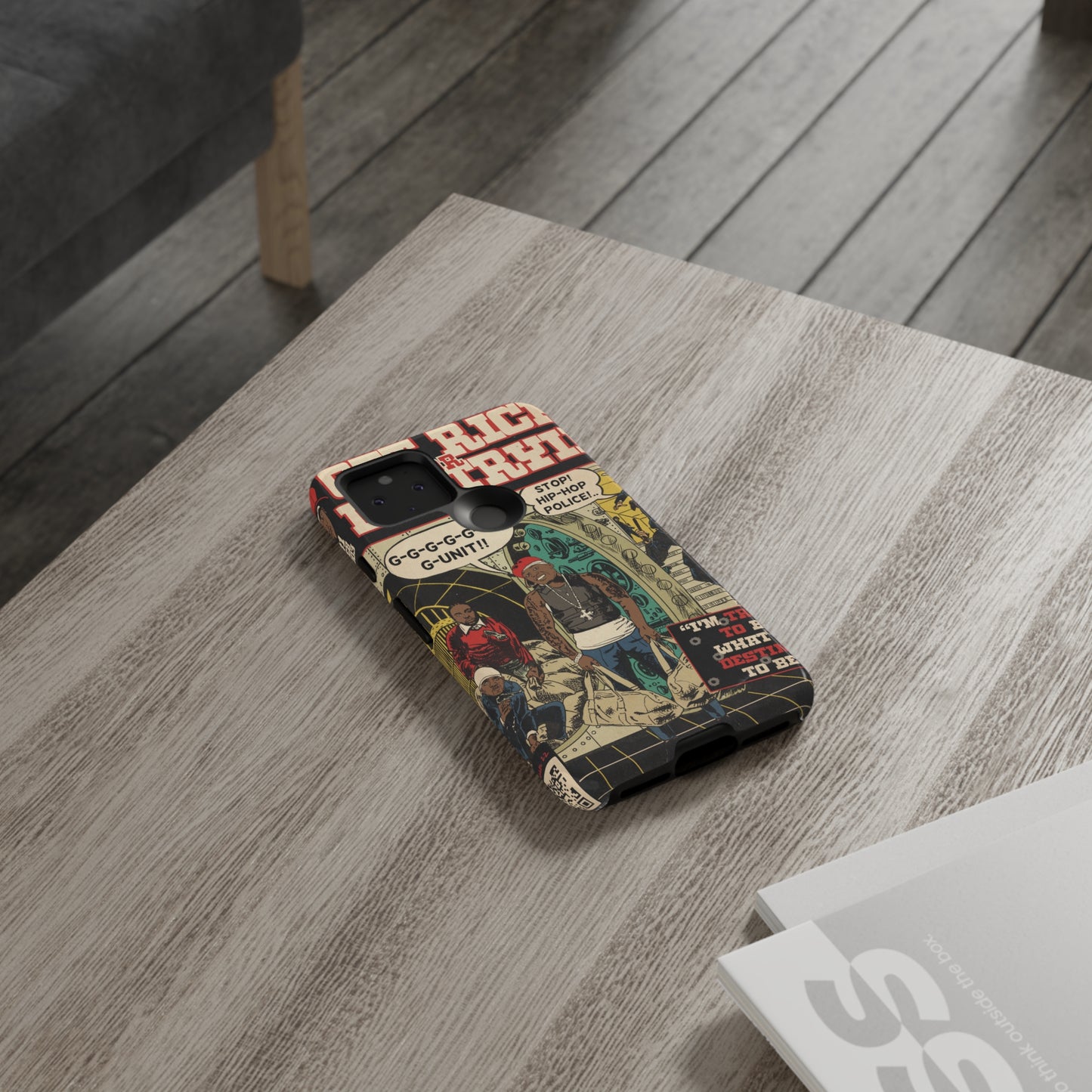 Get Rich Or Die Tryin - Comic Art Tough Phone Cases