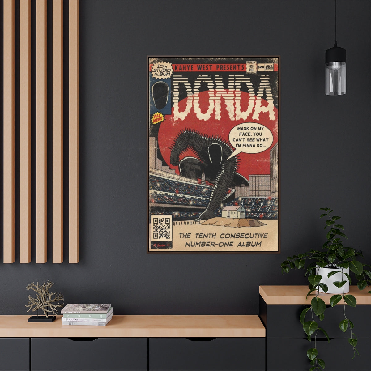 Kanye West - DONDA- Gallery Canvas Wraps, Vertical Frame
