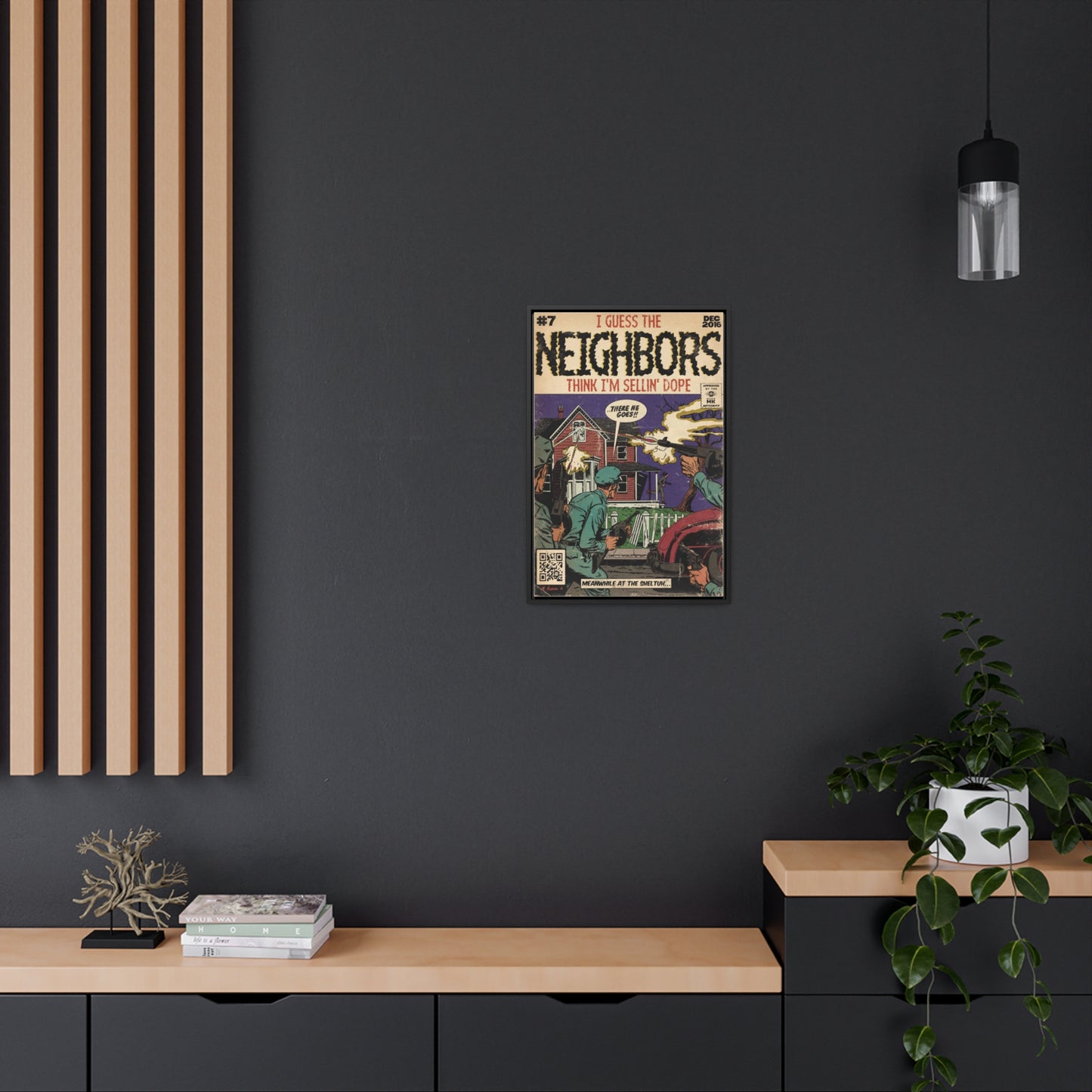 J.Cole - Neighbors - Gallery Canvas Wraps, Vertical Frame