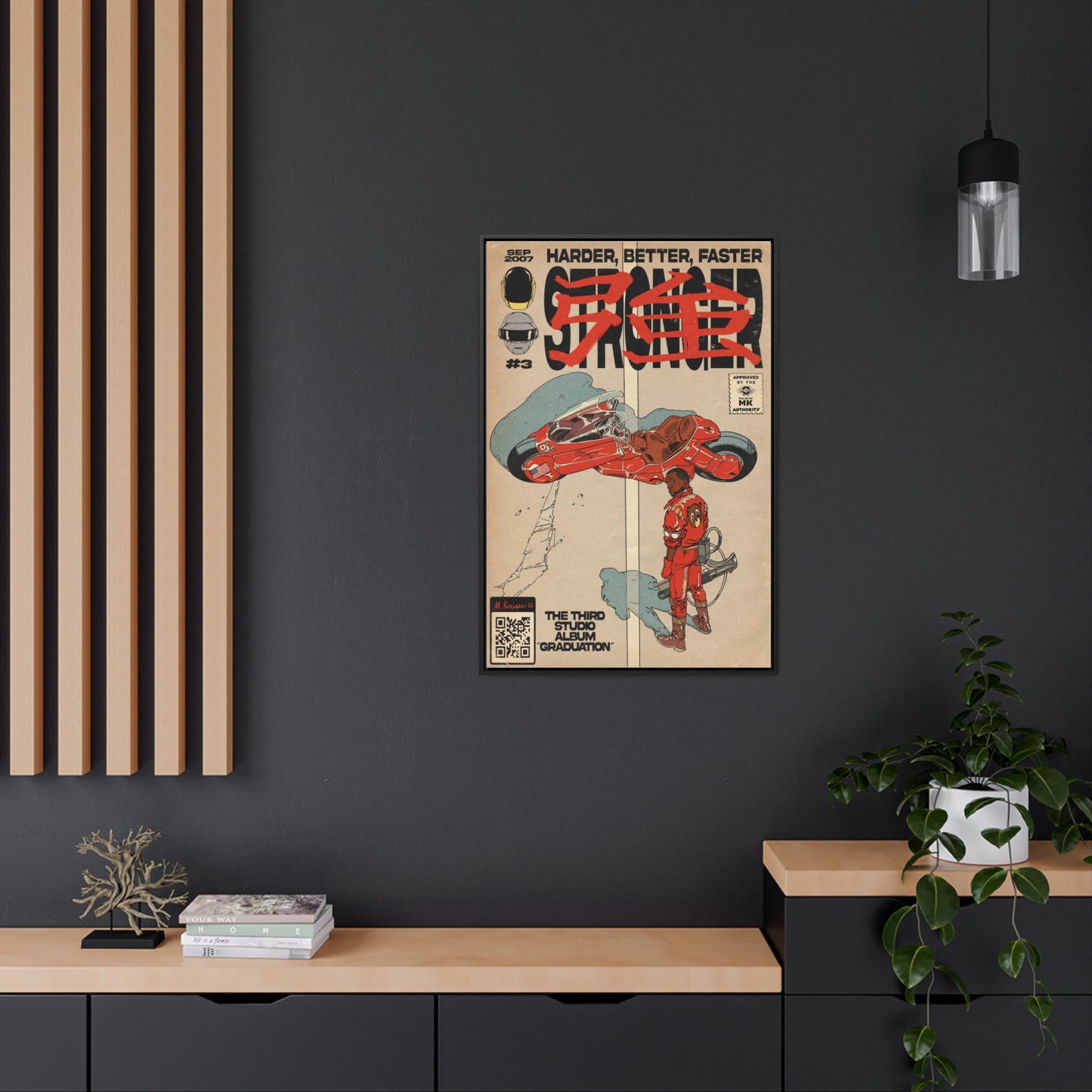 Kanye West - Stronger - Gallery Canvas Wraps, Vertical Frame