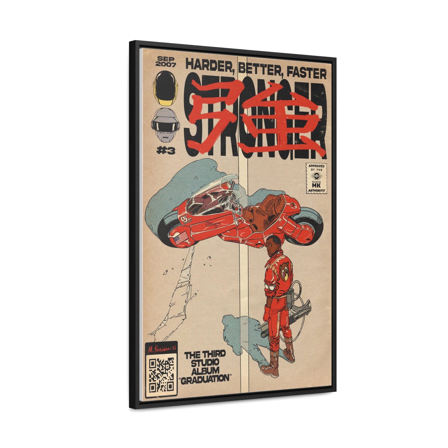 Kanye West - Stronger - Gallery Canvas Wraps, Vertical Frame