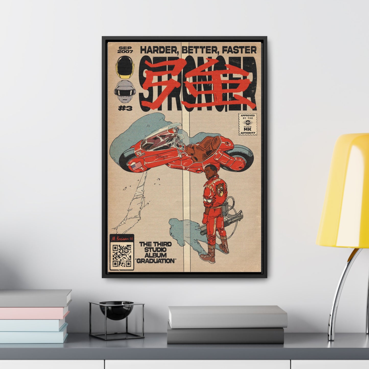 Kanye West - Stronger - Gallery Canvas Wraps, Vertical Frame