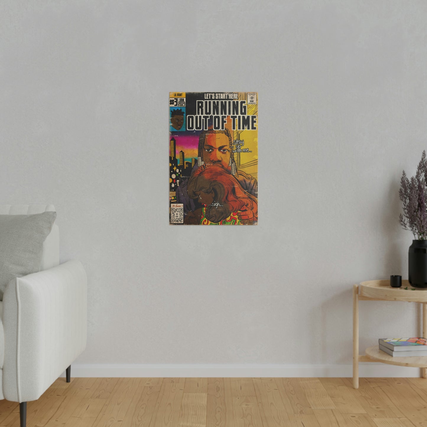 Lil Yachty - Running Out Of Time - Matte Canvas, Stretched, 0.75"