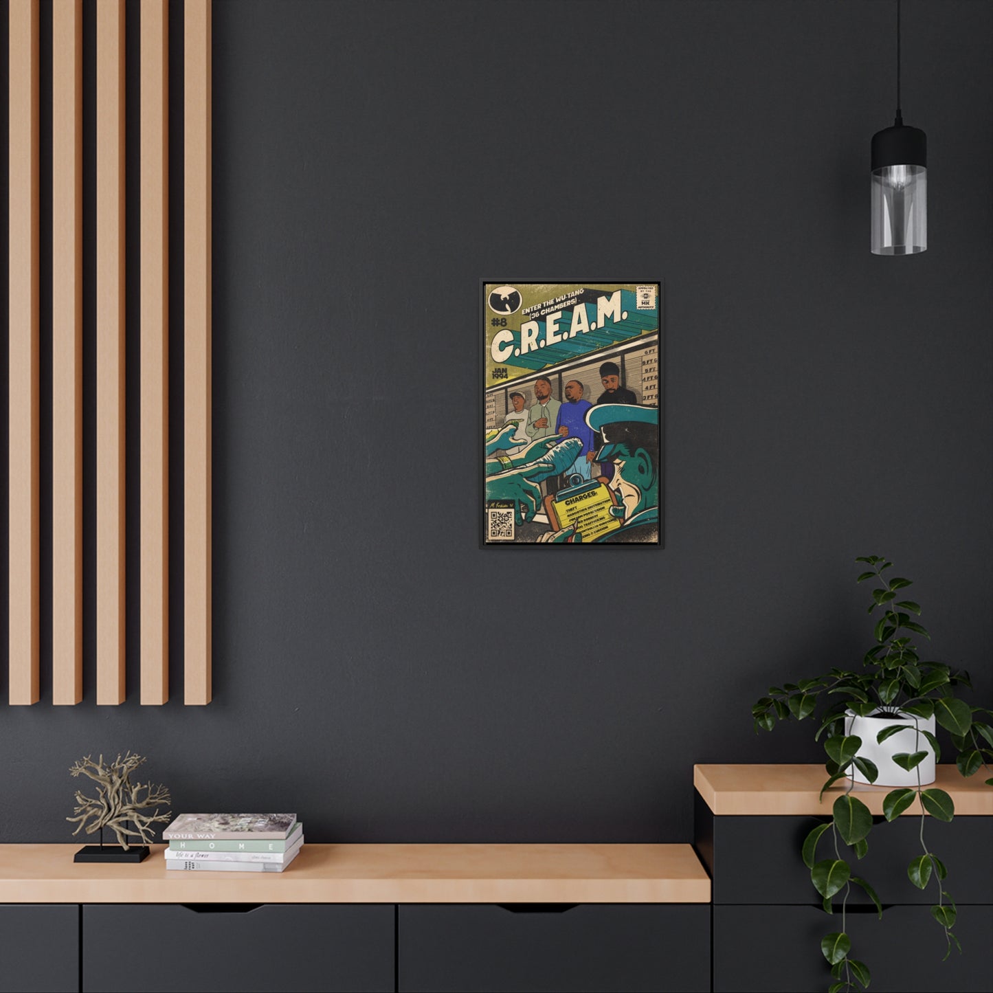 Cream Gallery Canvas Wraps, Vertical Frame