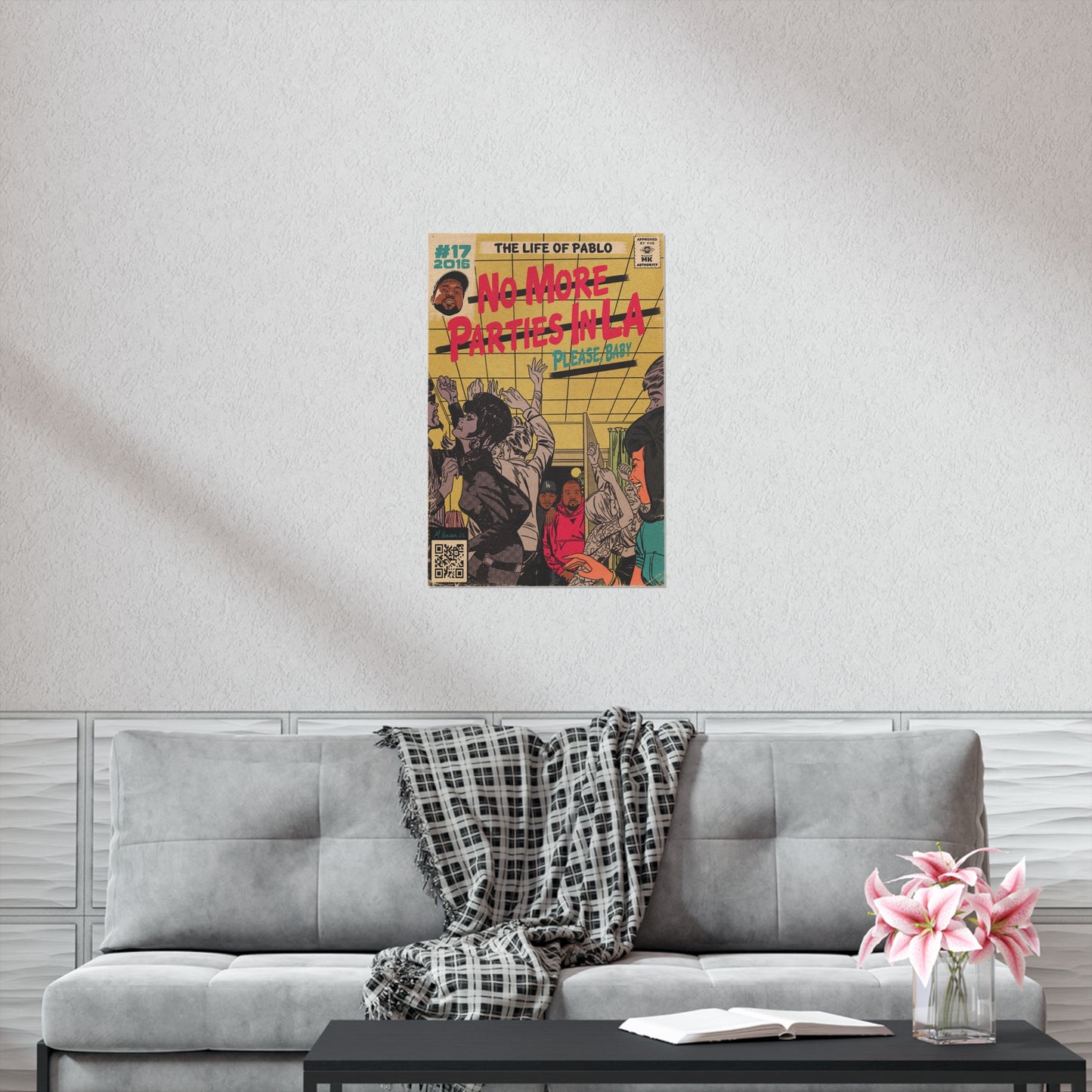 Kanye West & Kendrick Lamar - No More Parties in LA - Vertical Matte Poster