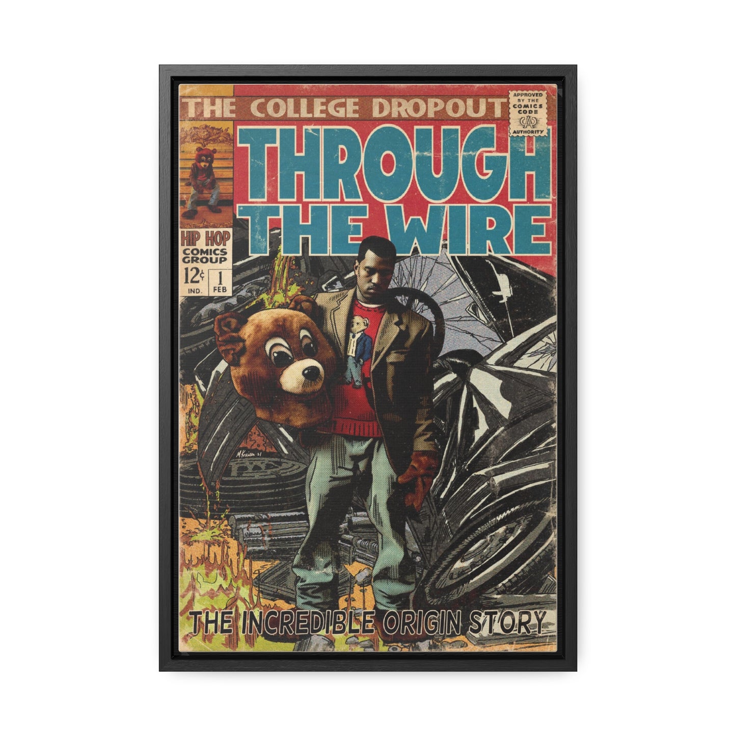 Kanye West - Through the Wire - Gallery Canvas Wraps, Vertical Frame