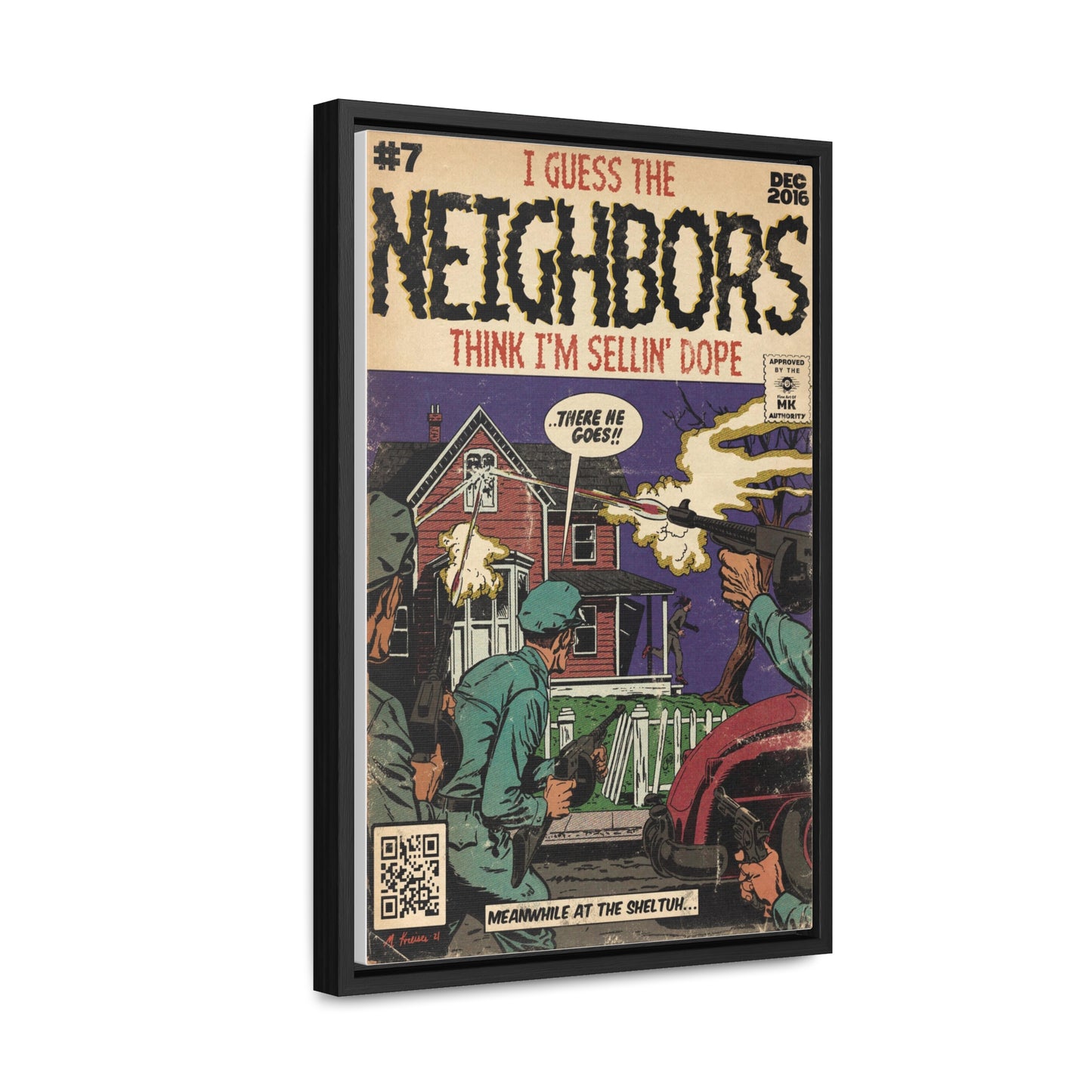 J.Cole - Neighbors - Gallery Canvas Wraps, Vertical Frame