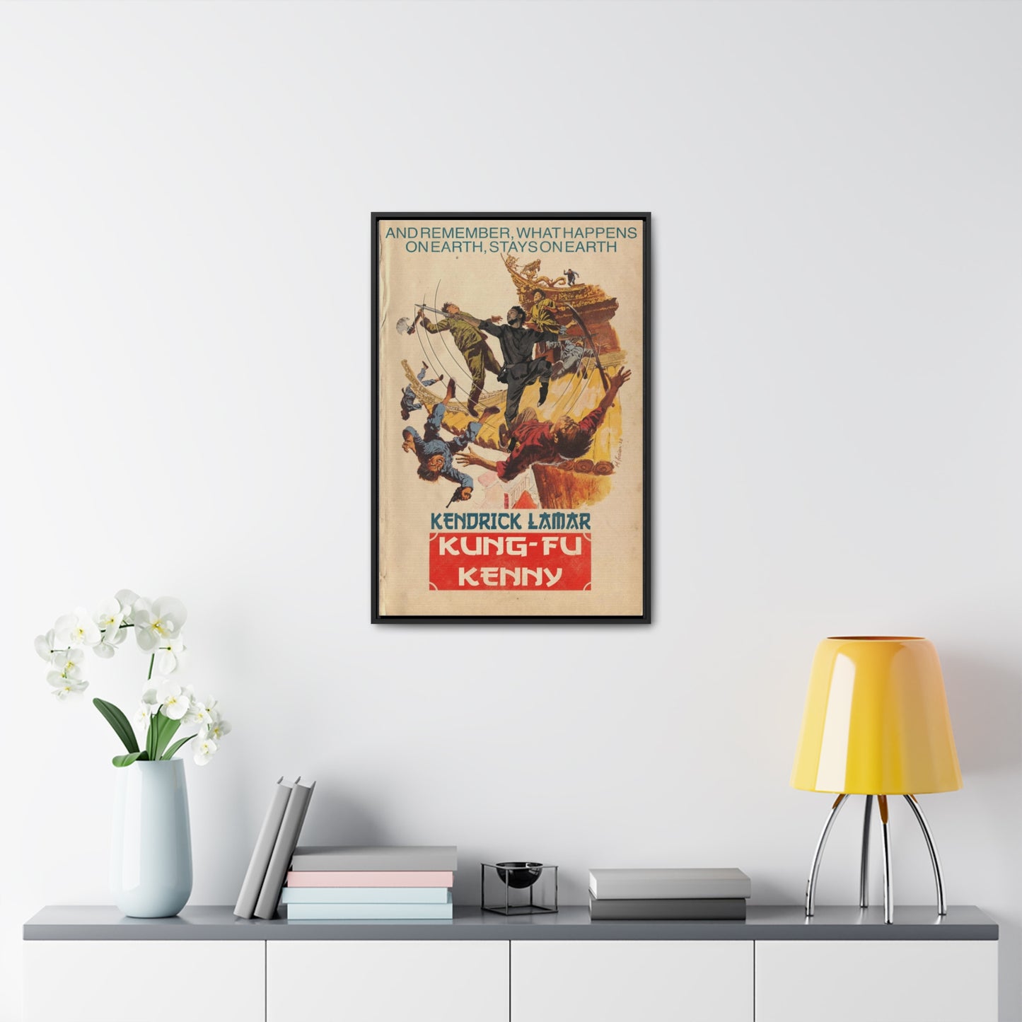 Kendrick Lamar - Kung Fu Kenny - Gallery Canvas Wraps, Vertical Frame