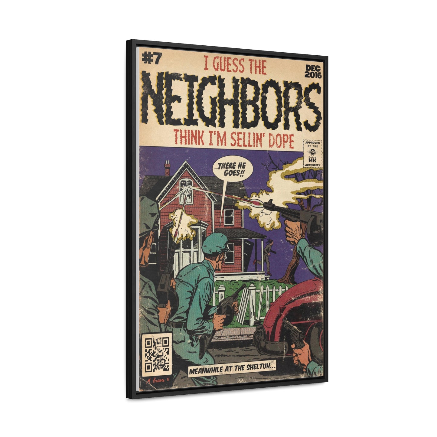 J.Cole - Neighbors - Gallery Canvas Wraps, Vertical Frame