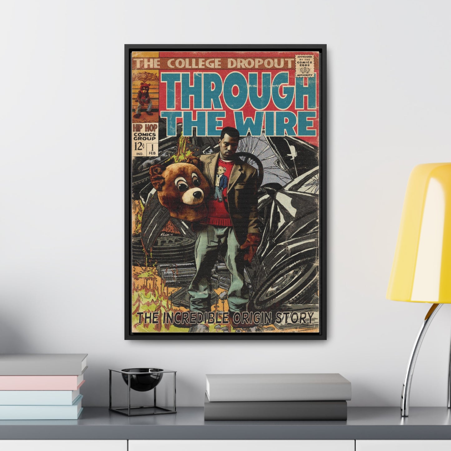 Kanye West - Through the Wire - Gallery Canvas Wraps, Vertical Frame