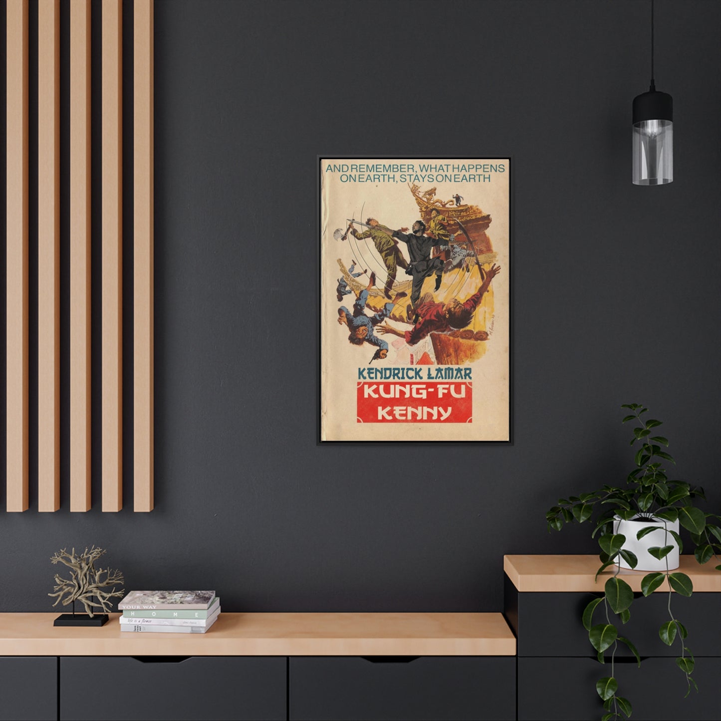 Kendrick Lamar - Kung Fu Kenny - Gallery Canvas Wraps, Vertical Frame
