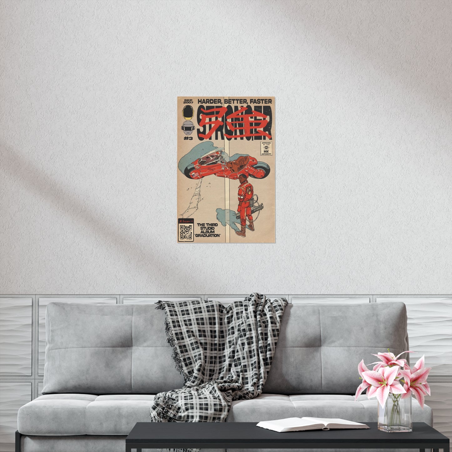 Kanye West- Stronger - Akira - Vertical Matte Poster