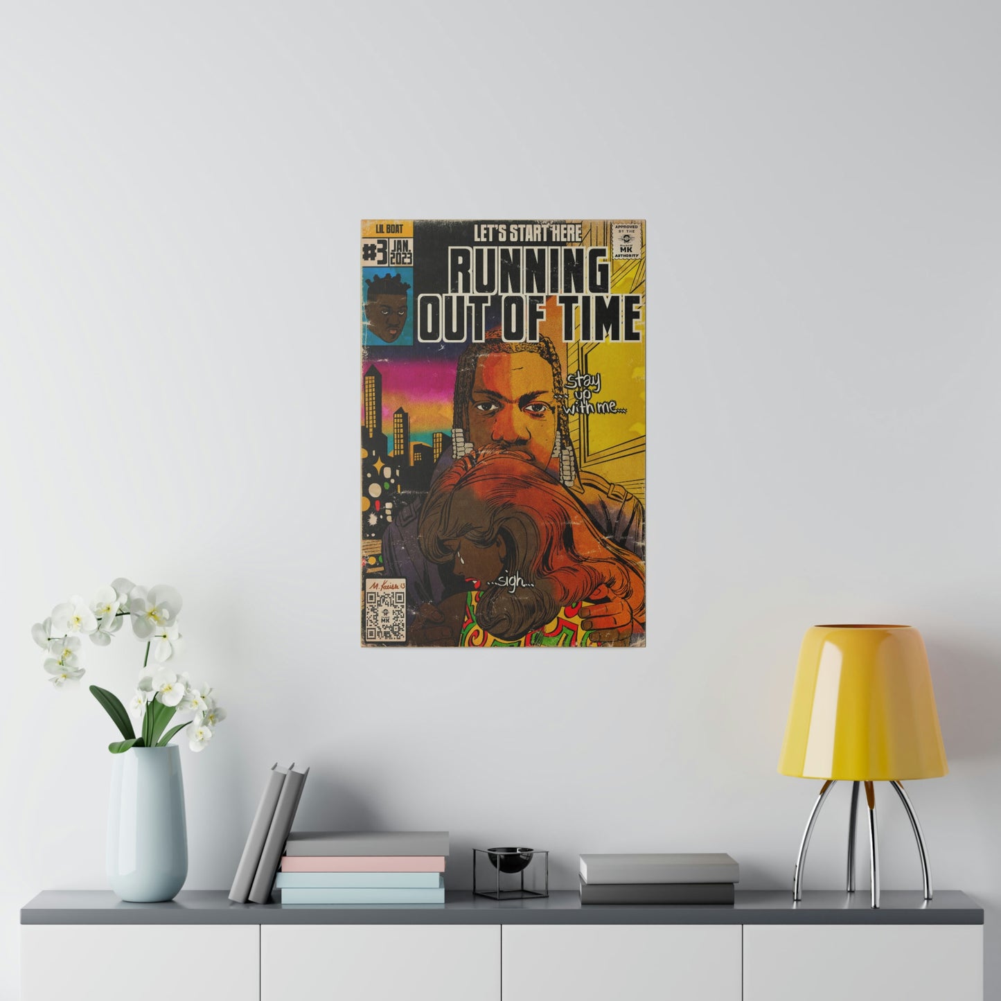 Lil Yachty - Running Out Of Time - Matte Canvas, Stretched, 0.75"