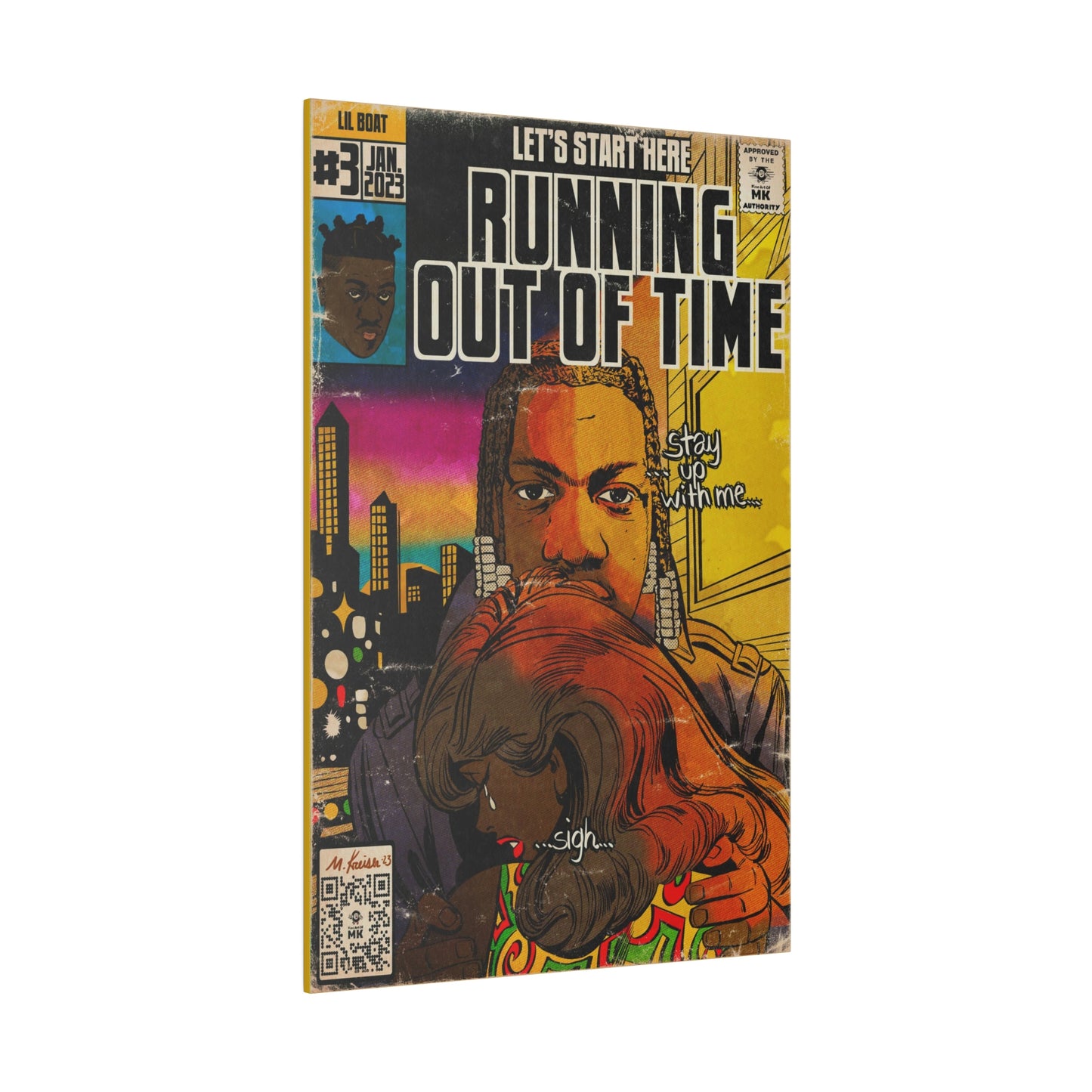 Lil Yachty - Running Out Of Time - Matte Canvas, Stretched, 0.75"