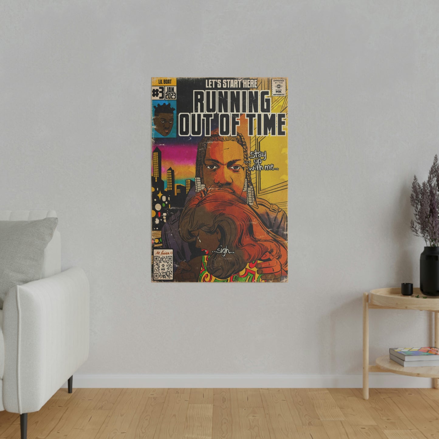 Lil Yachty - Running Out Of Time - Matte Canvas, Stretched, 0.75"
