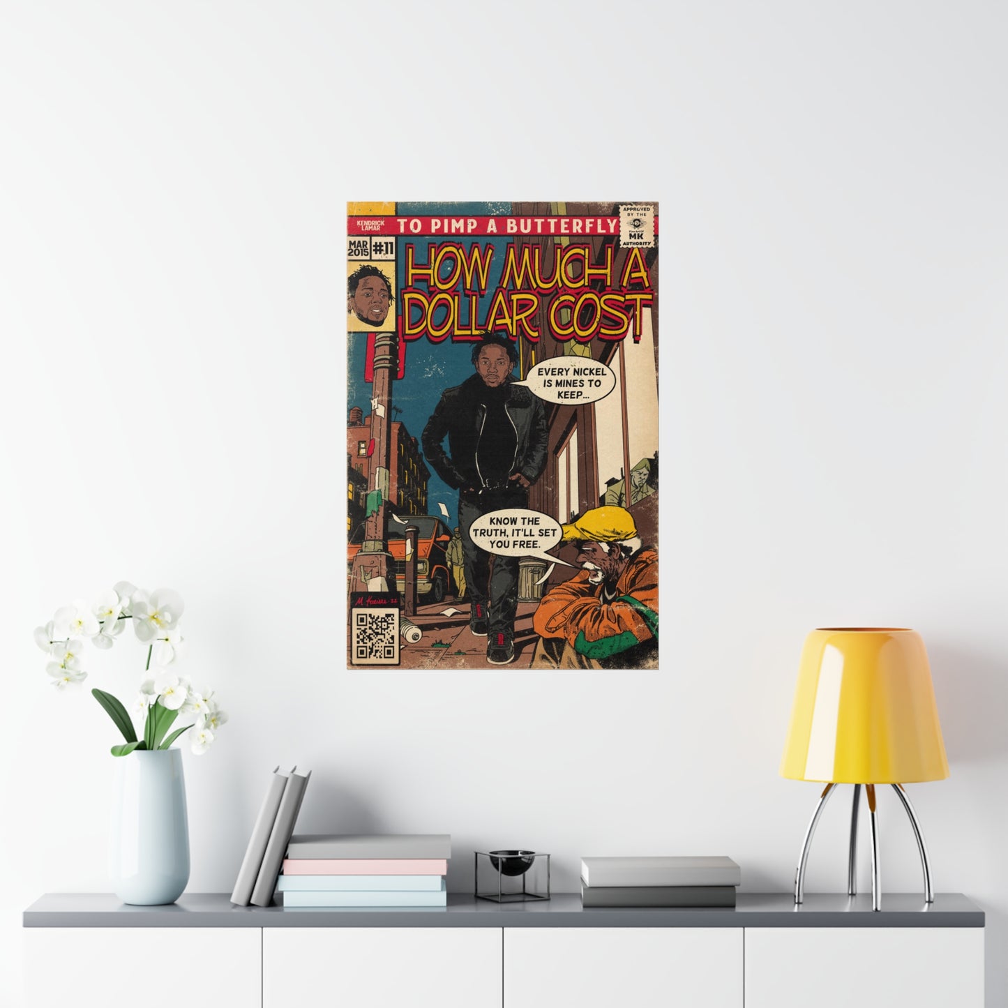 How Much A Dollar Cost - Vertical Matte Poster