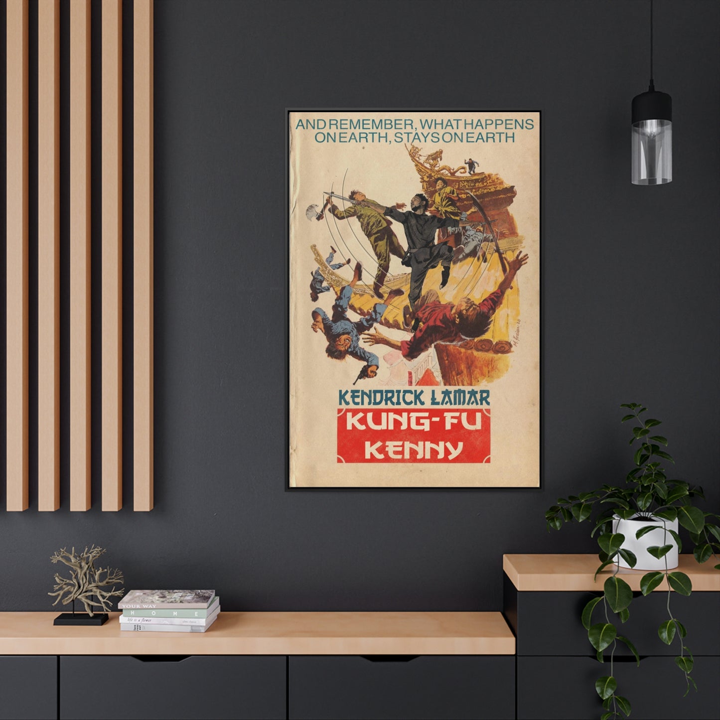 Kendrick Lamar - Kung Fu Kenny - Gallery Canvas Wraps, Vertical Frame