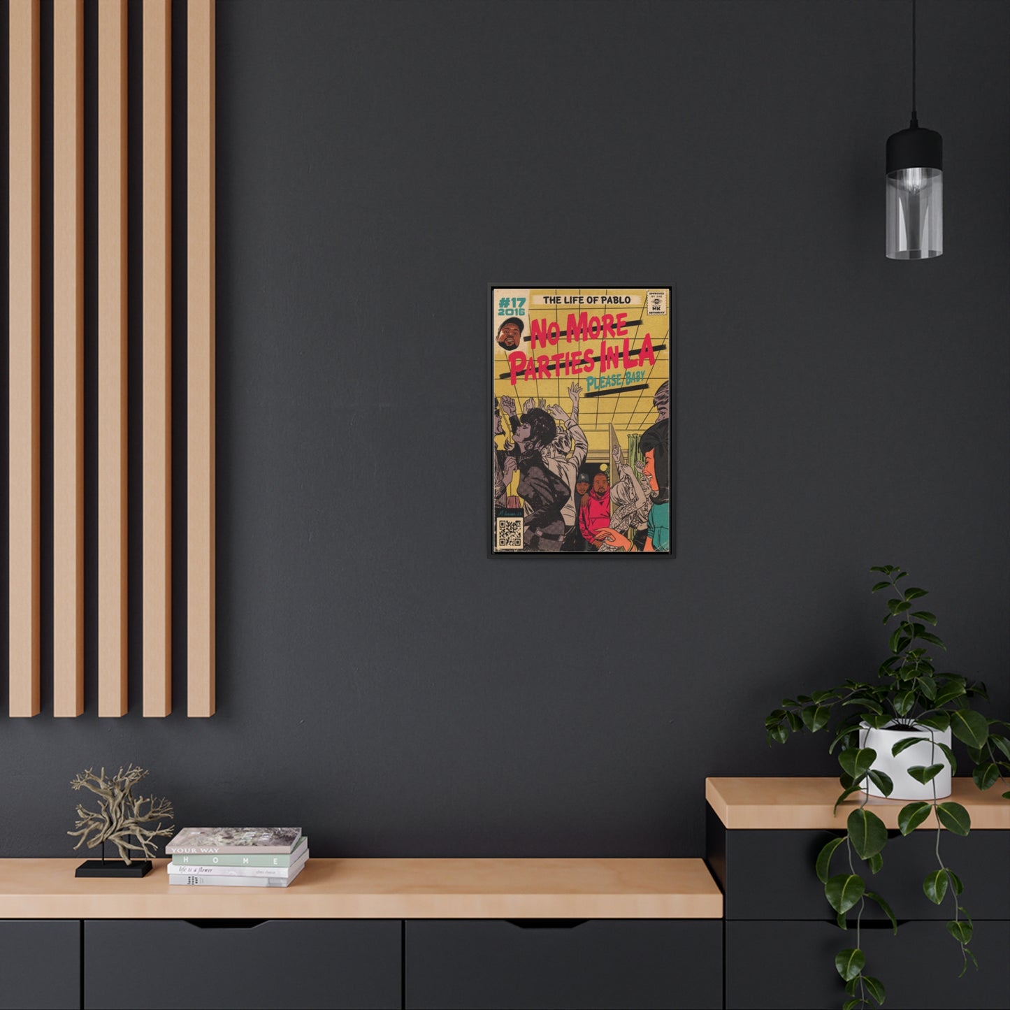 Kanye West & Kendrick Lamar - No More Parties in LA - Gallery Canvas Wraps, Vertical Frame