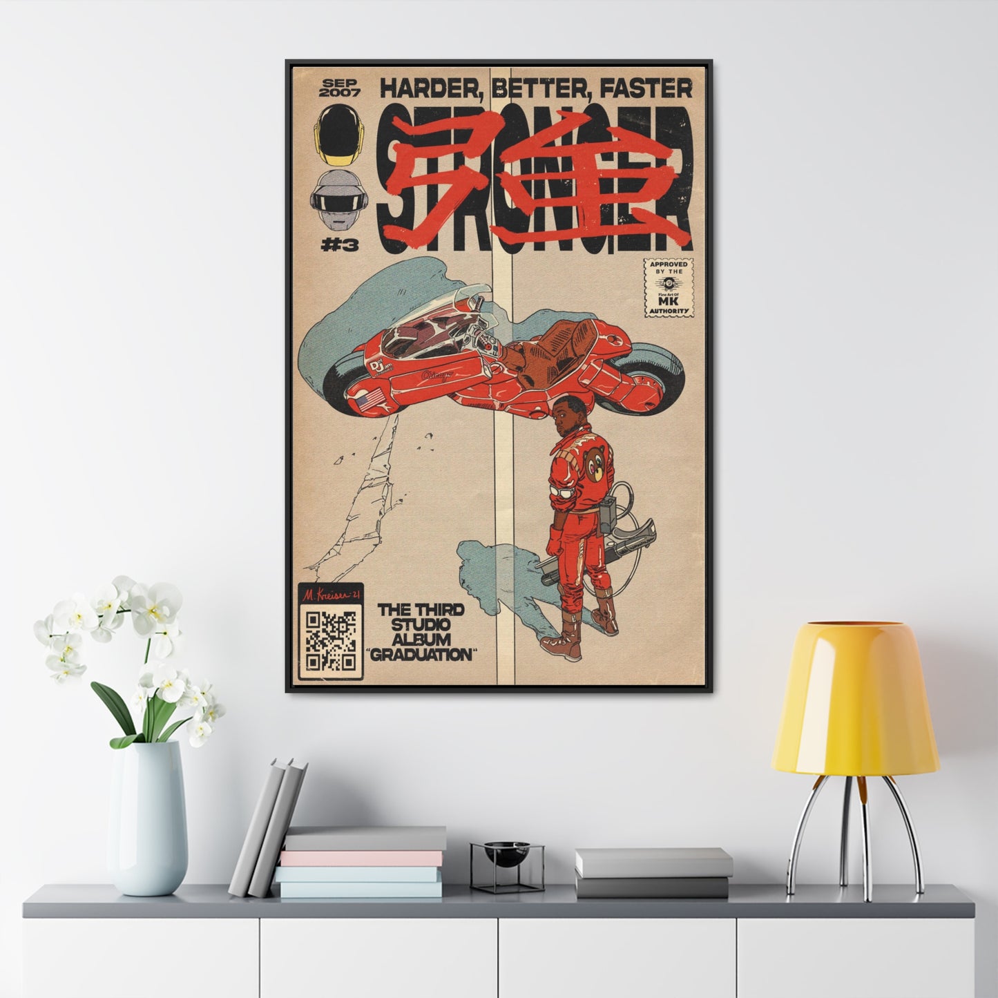 Kanye West - Stronger - Gallery Canvas Wraps, Vertical Frame