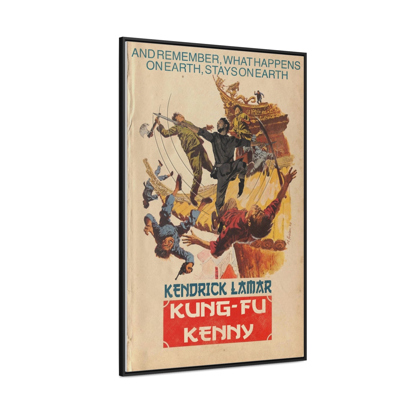 Kendrick Lamar - Kung Fu Kenny - Gallery Canvas Wraps, Vertical Frame