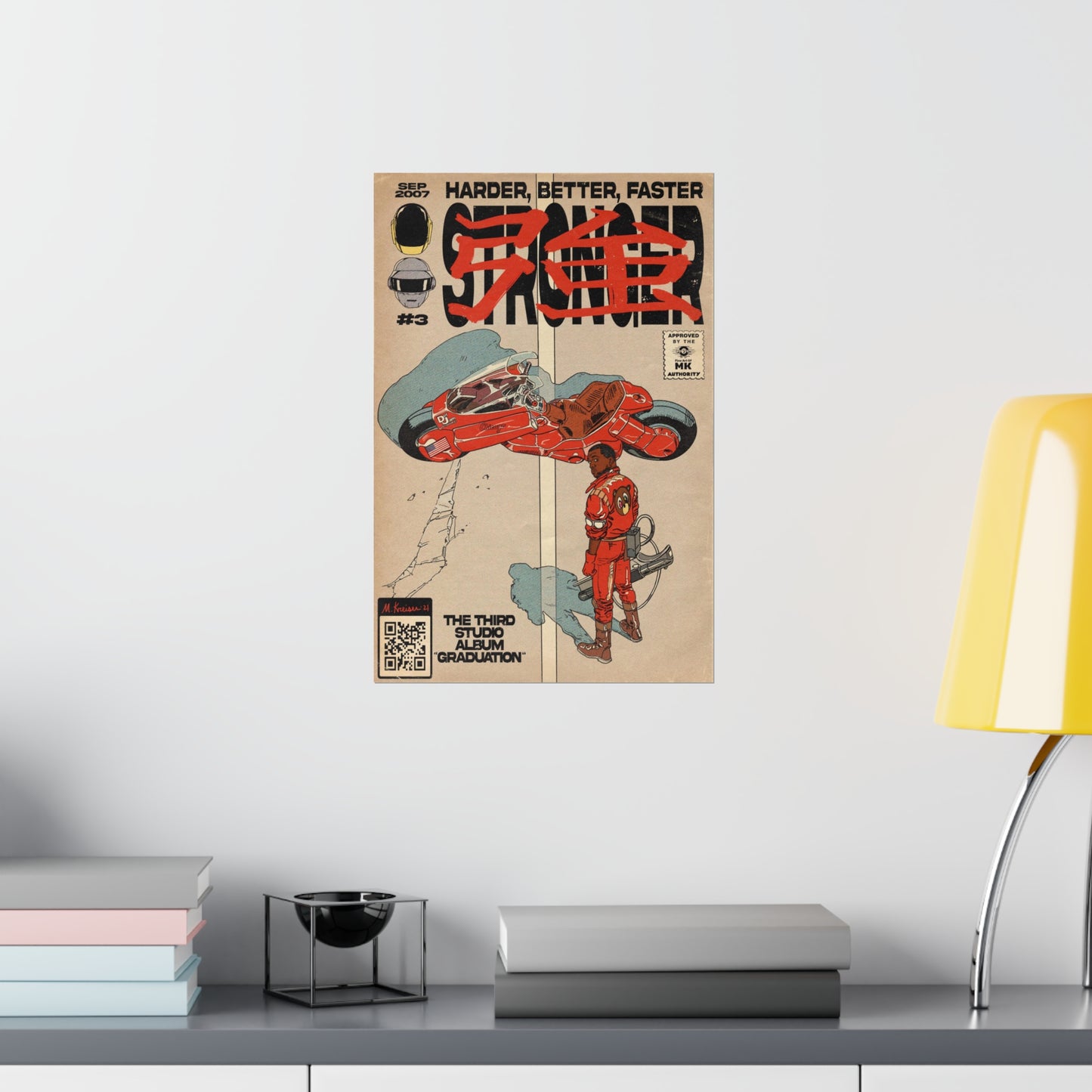 Kanye West- Stronger - Akira - Vertical Matte Poster