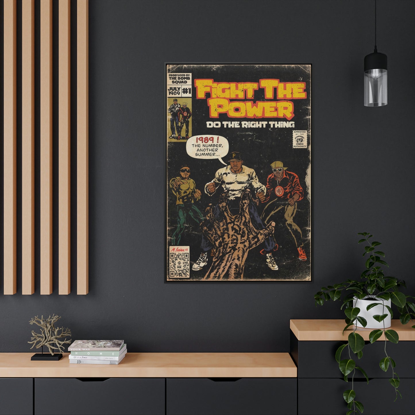 Public Enemy - Fight The Power - Gallery Canvas Wraps, Vertical Frame