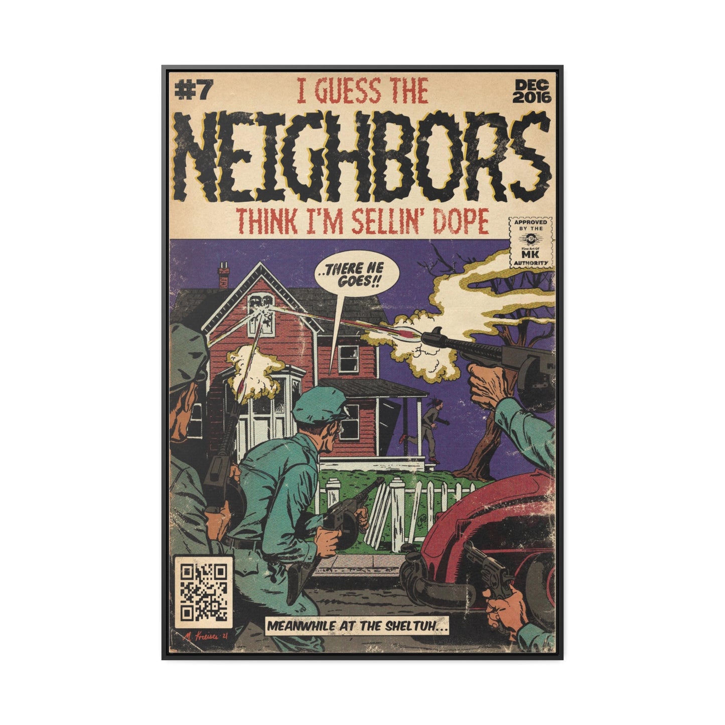 J.Cole - Neighbors - Gallery Canvas Wraps, Vertical Frame