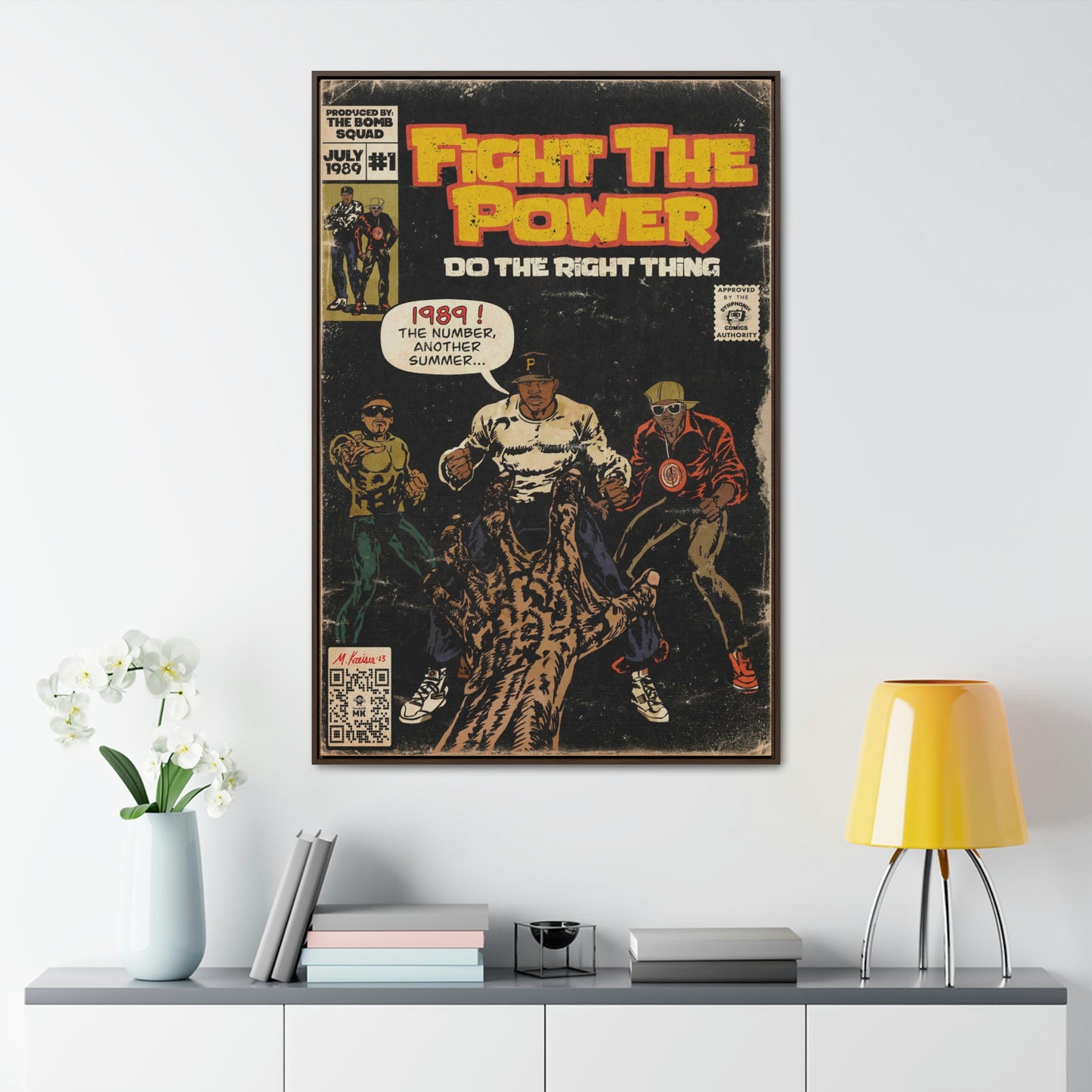 Public Enemy - Fight The Power - Gallery Canvas Wraps, Vertical Frame