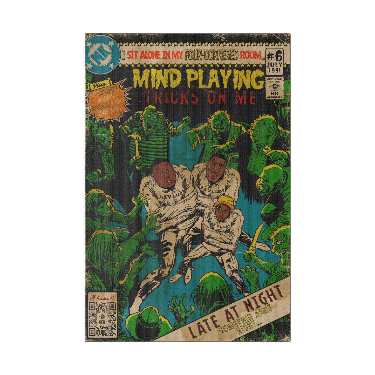 Gets Boys - Mind Playing Tricks - Matte Canvas, Stretched, 0.75"
