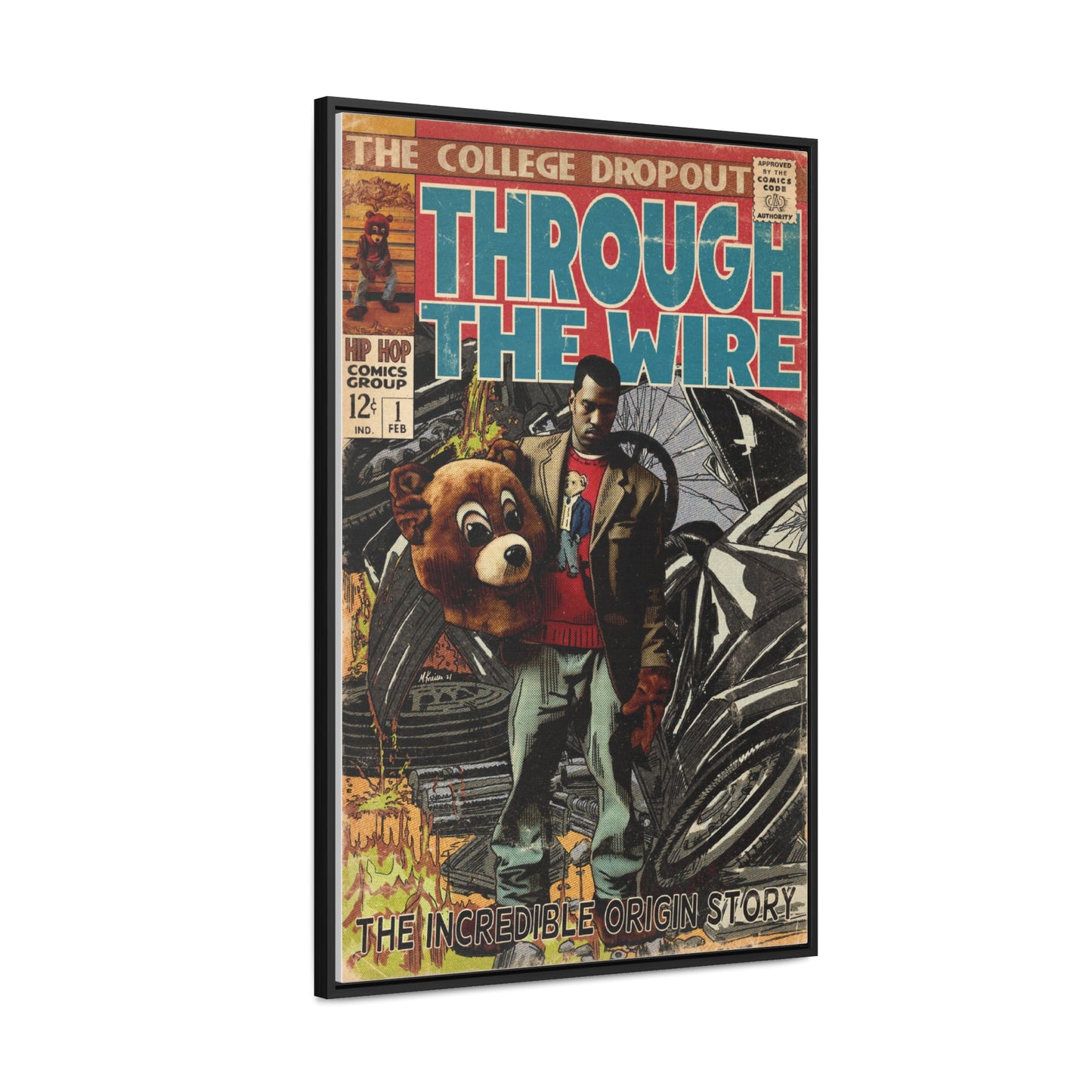 Kanye West - Through the Wire - Gallery Canvas Wraps, Vertical Frame