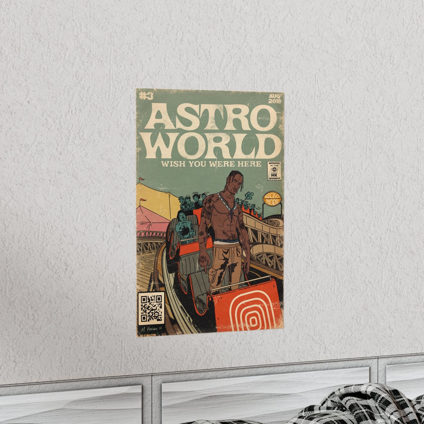 Travis Scott - Astroworld- Vertical Matte Poster