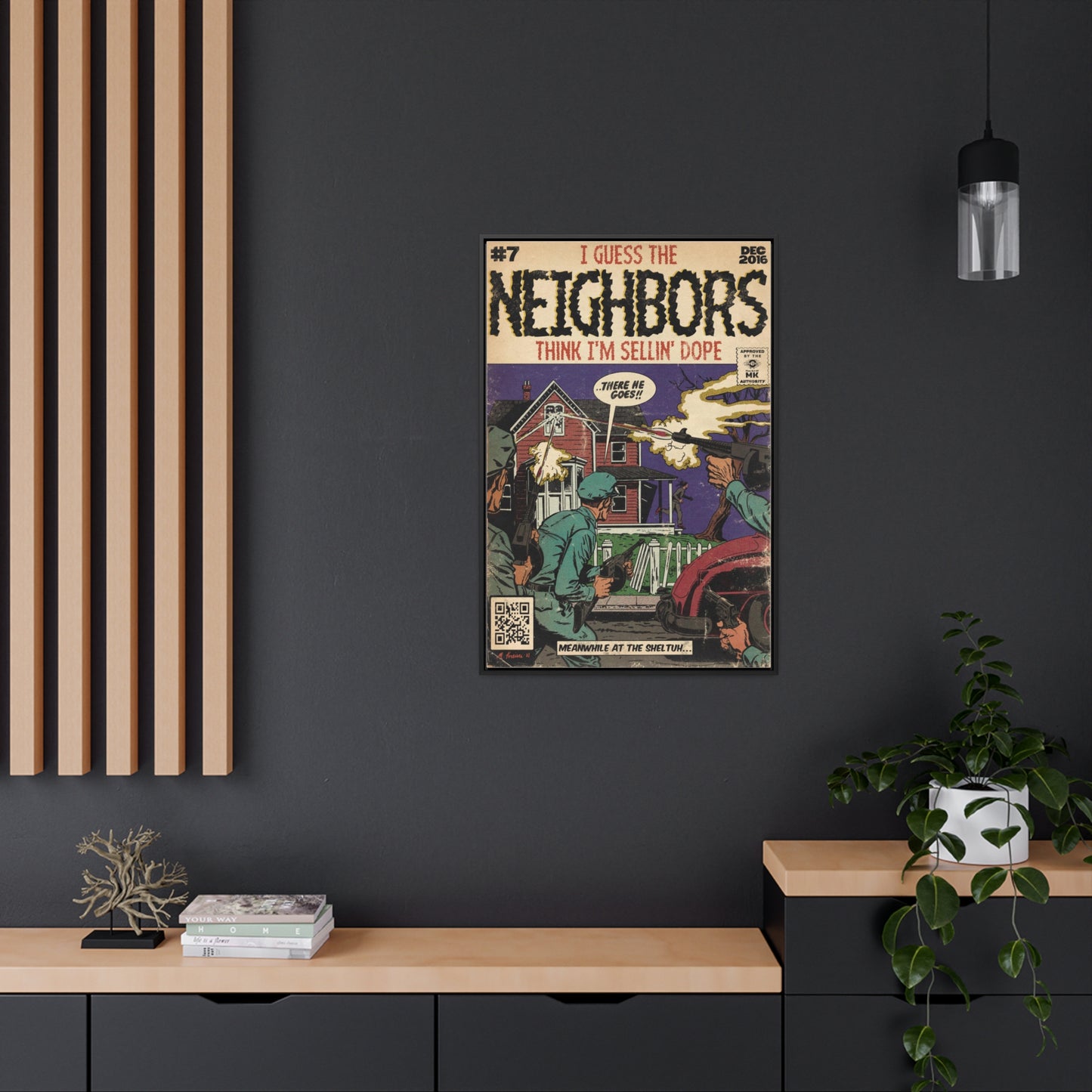 J.Cole - Neighbors - Gallery Canvas Wraps, Vertical Frame