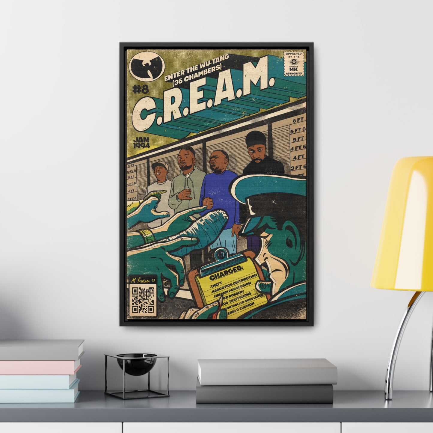 C.R.E.A.M - Gallery Canvas Wraps, Vertical Frame