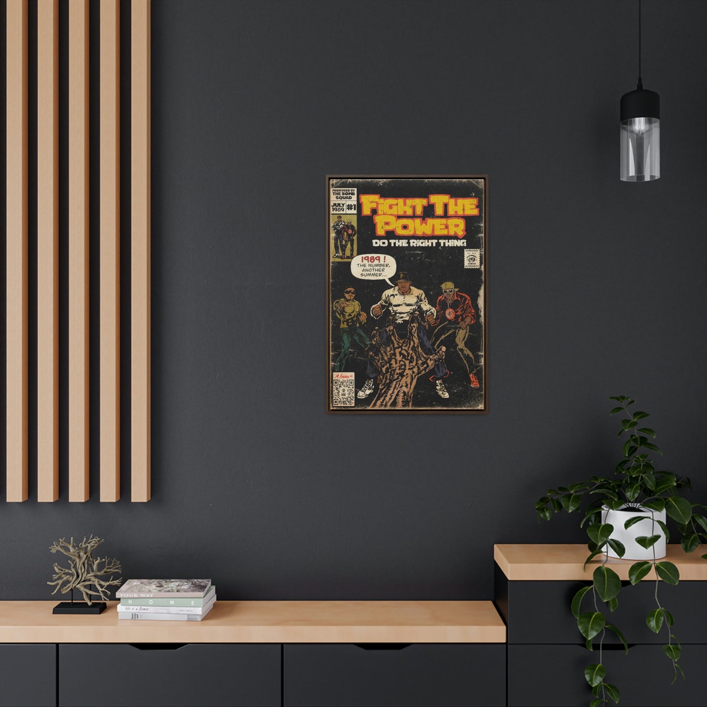 Public Enemy - Fight The Power - Gallery Canvas Wraps, Vertical Frame